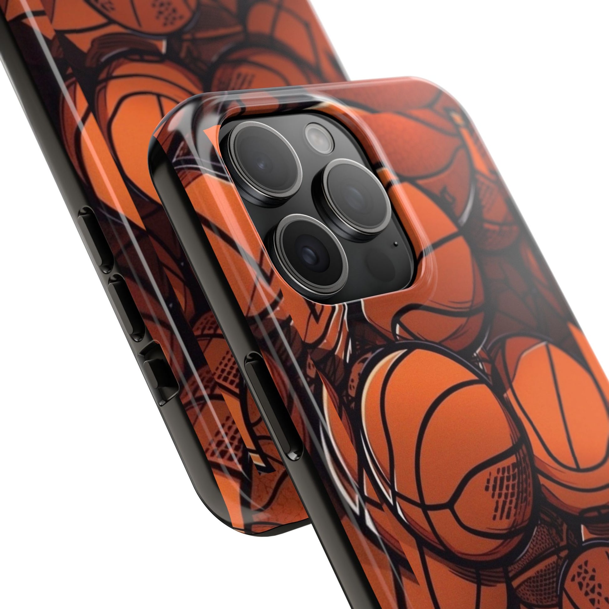 Basketball Pattern Design Tough Phone Cases for Iphones & Samsung Durable