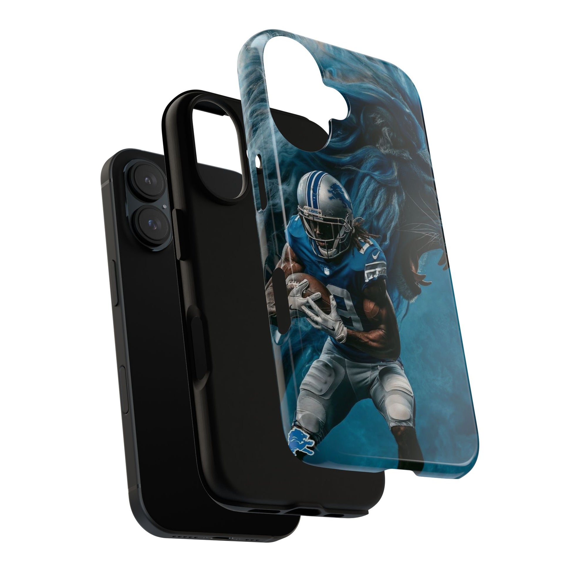 Detroit Lions Player Football Phone Case, Tough Cases for iPhones, Samsung, and Pixel