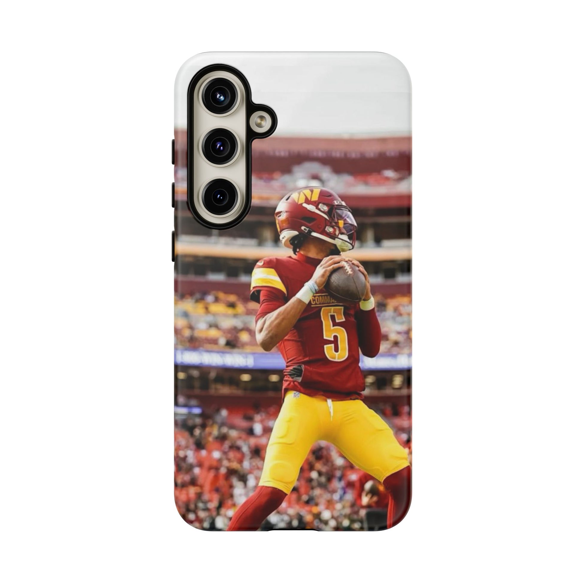 Jayden Daniels Washington Football Tough Cases for iPhones, Samsung, and Pixel