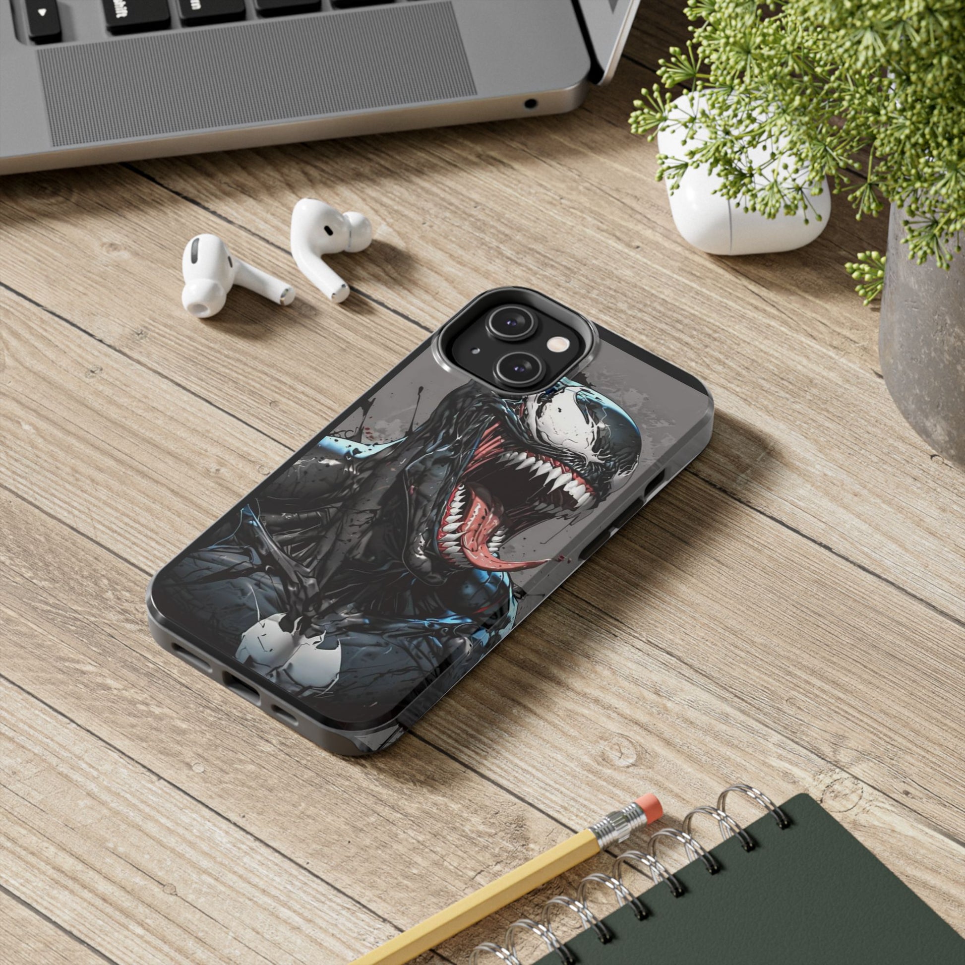Venom Inspired Art Inspired 2 Piece Iphone & Samsung Durable Phone Case