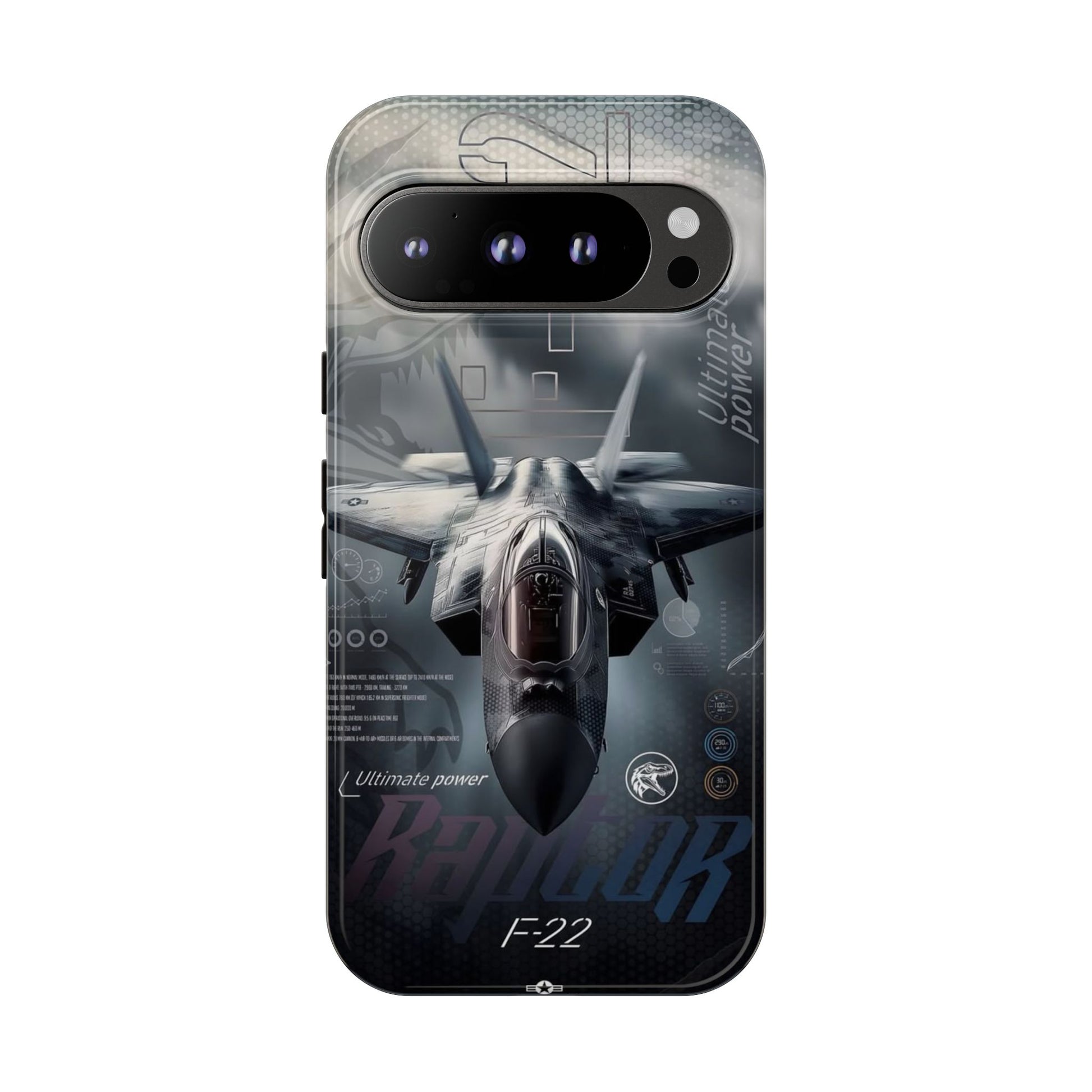 F-22 Raptor Fighter Jet Tough Cases for iPhones, Samsung, and Pixel