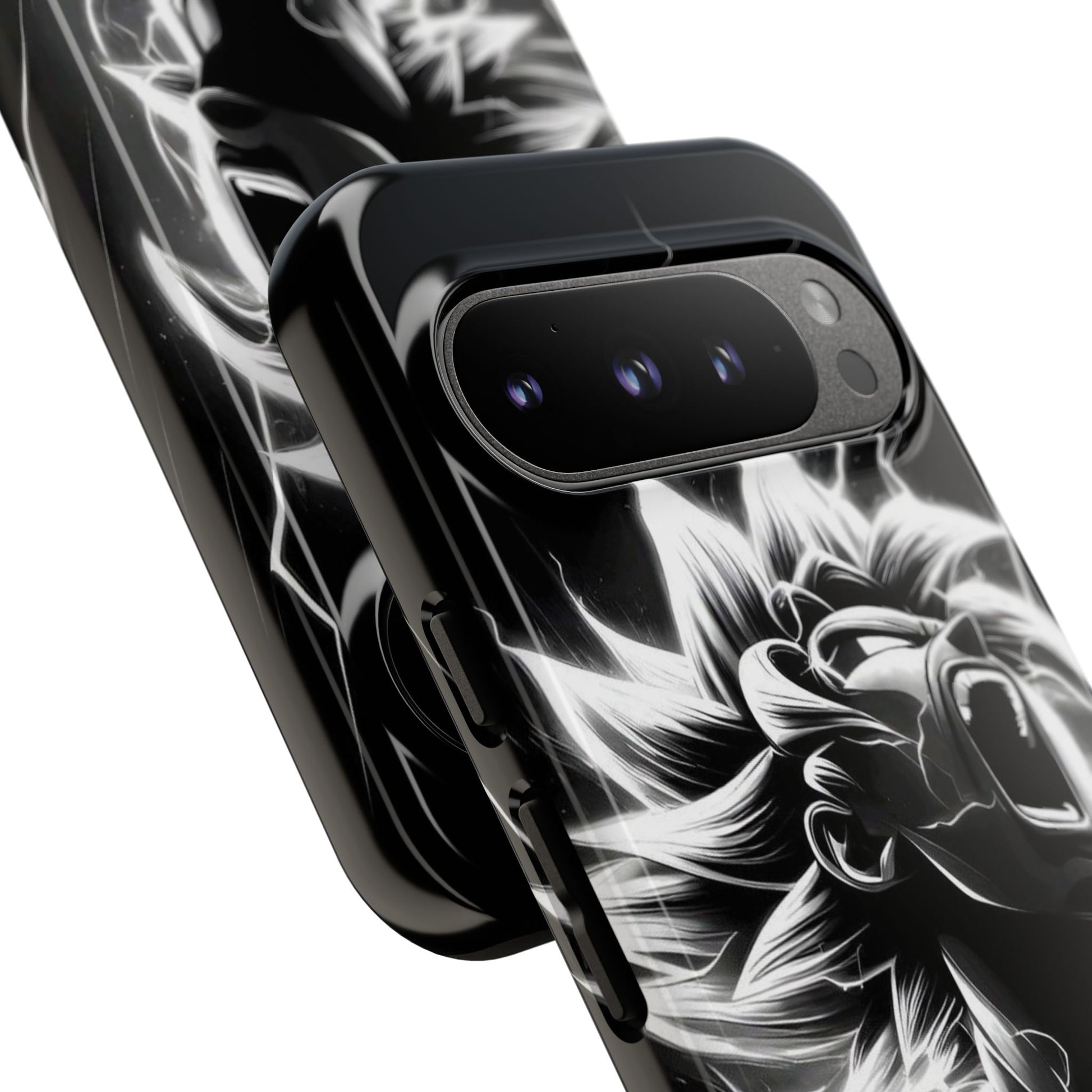 Anime Saiyan Rage Dragon ball Z Tough Cases for iPhones, Samsung, and Pixel