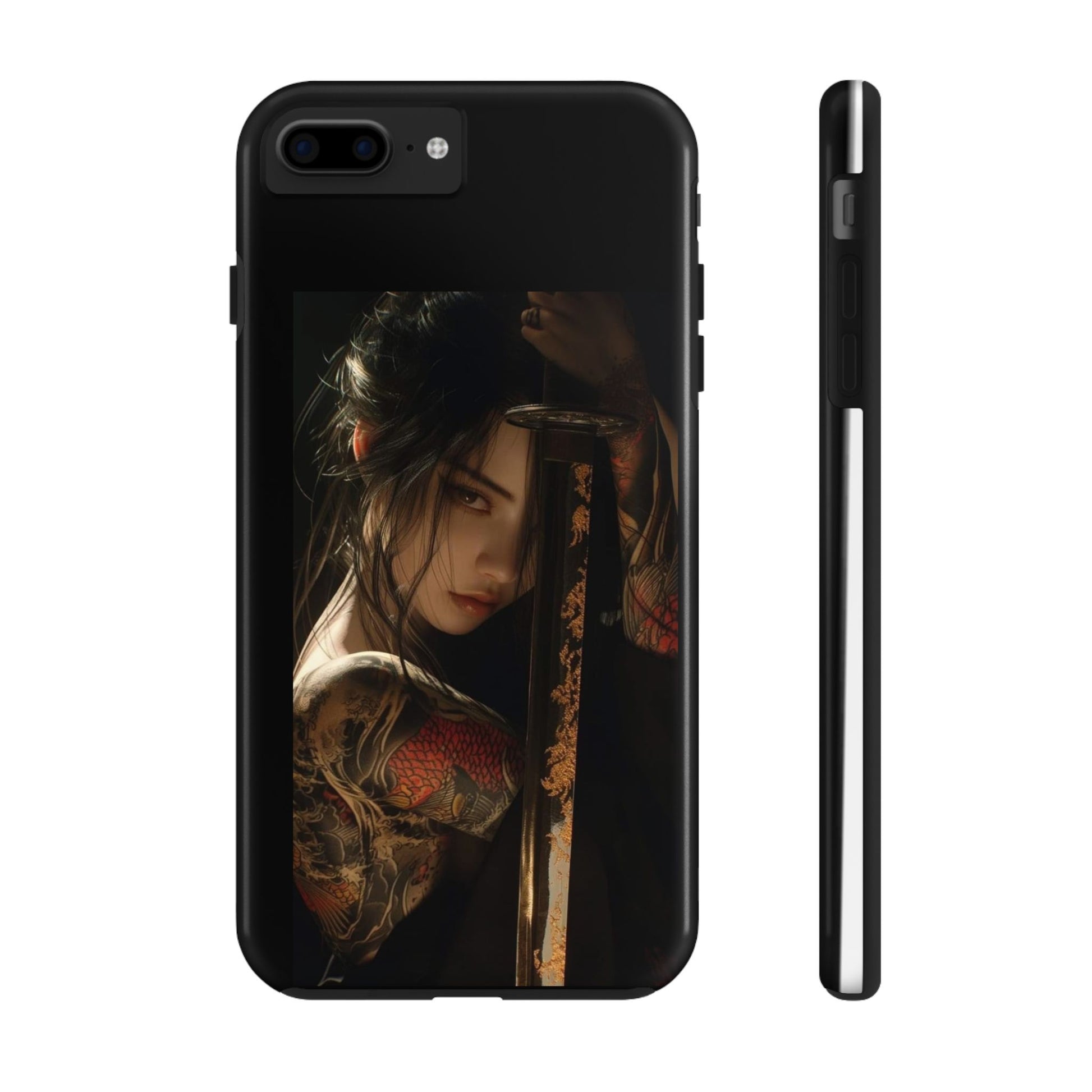 Samurai Female Warrior Design Phone Cases for iPhone & Samsung Galaxy Phones