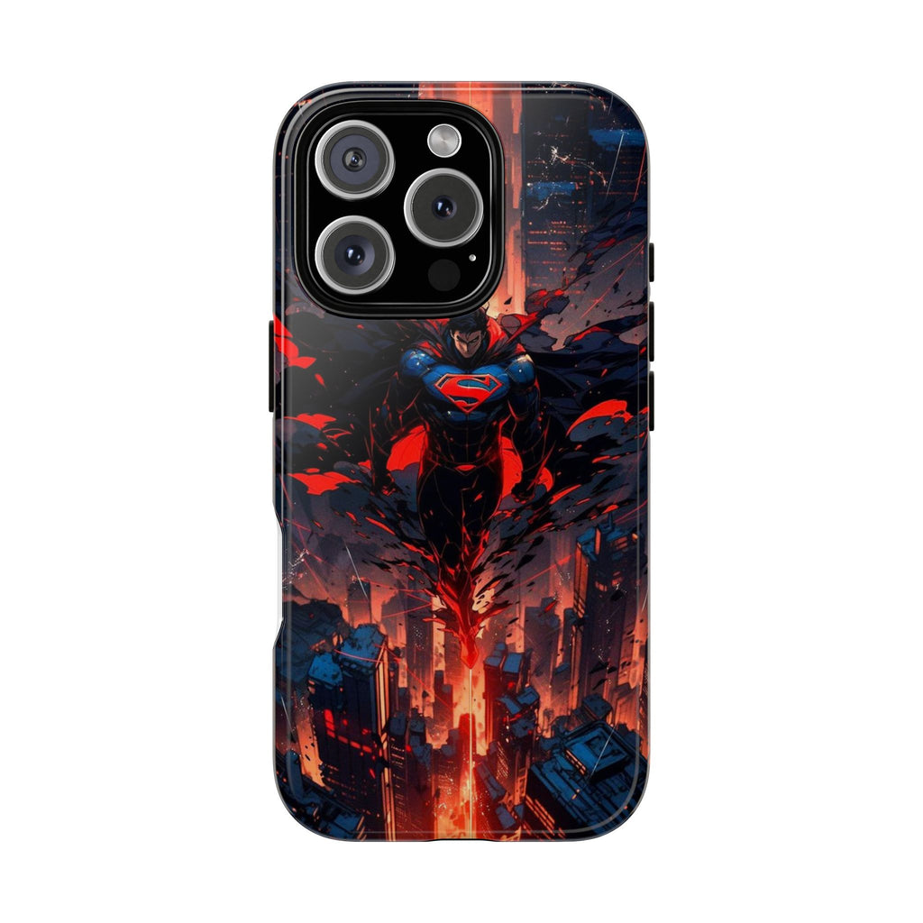 Anime Superman Tough Cases for iPhones, Samsung, and Pixel