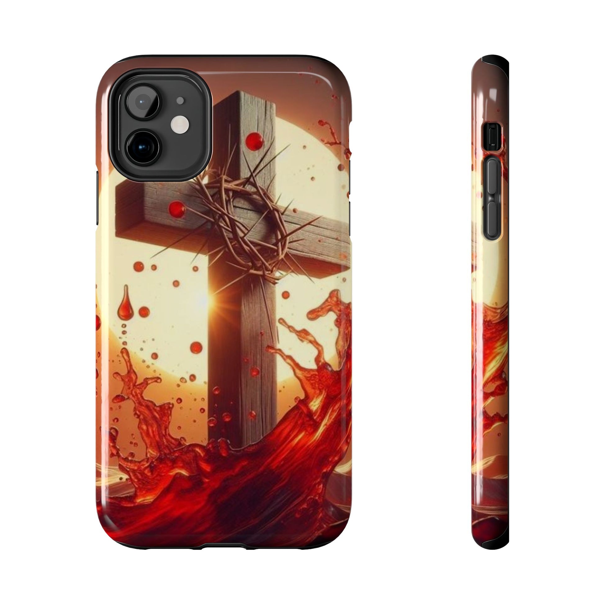 Blood of Christ Christian Theme Phone Cases for iPhones & Samsung Phones