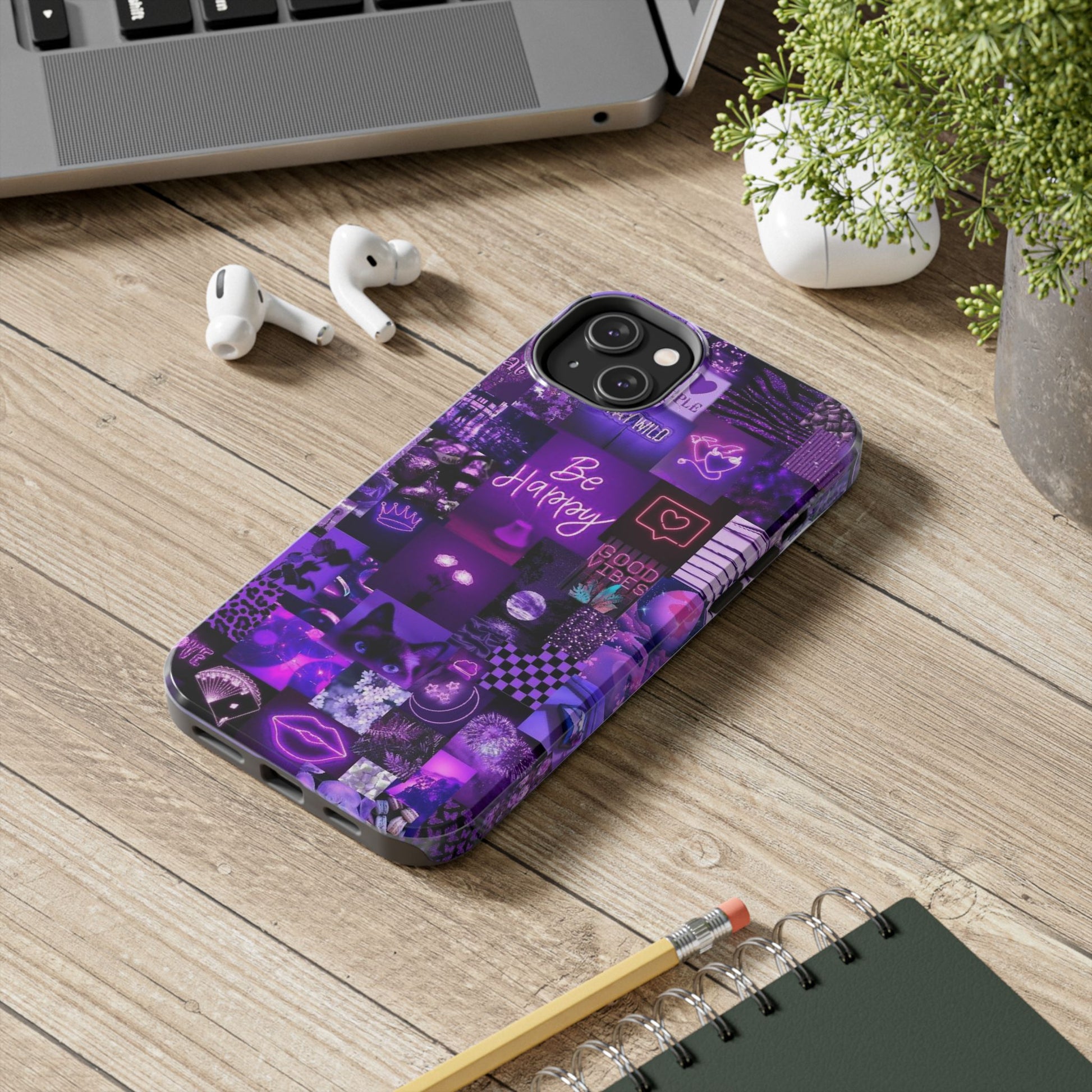 Be Happy Themed Tough Phone Cases for Iphones & Samsung Phones