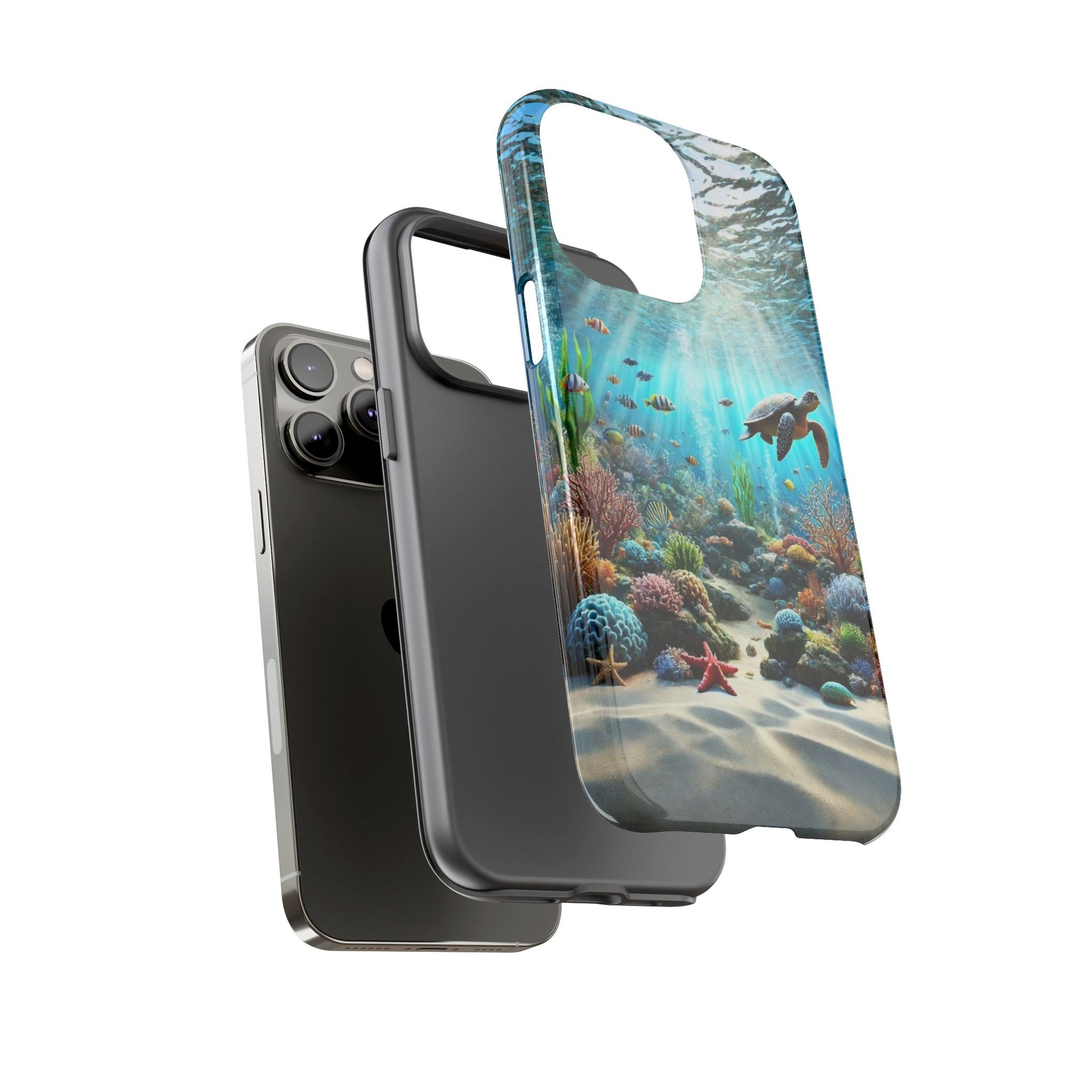 Under Sea Landscape Tough Cases for iPhones, Samsung, and Pixel