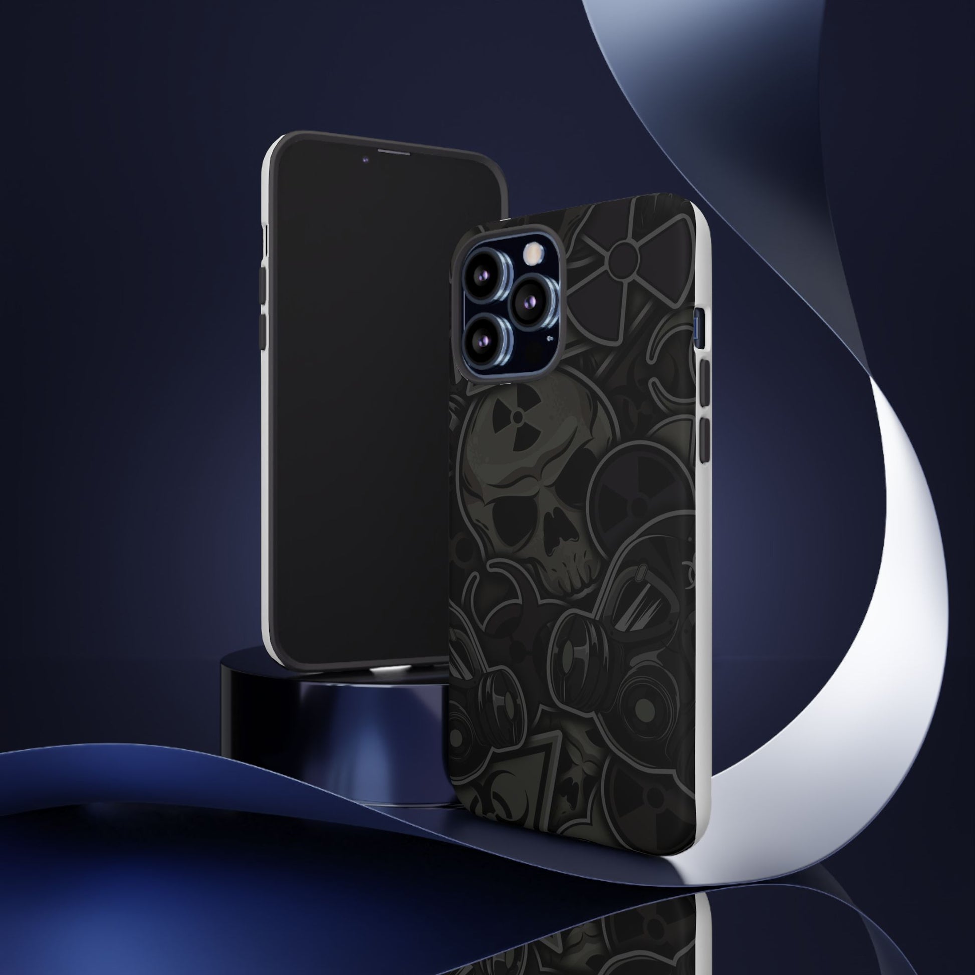 Tough Cases Phone Case, Edgy Skull Design Phone Cover, Gothic Cell Phone Shell