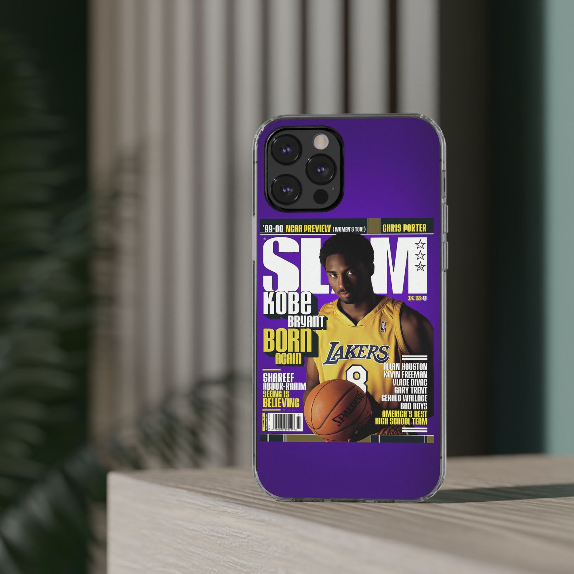 SLAM Cover Kobe Basketball Inspired design Clear Phone Cases