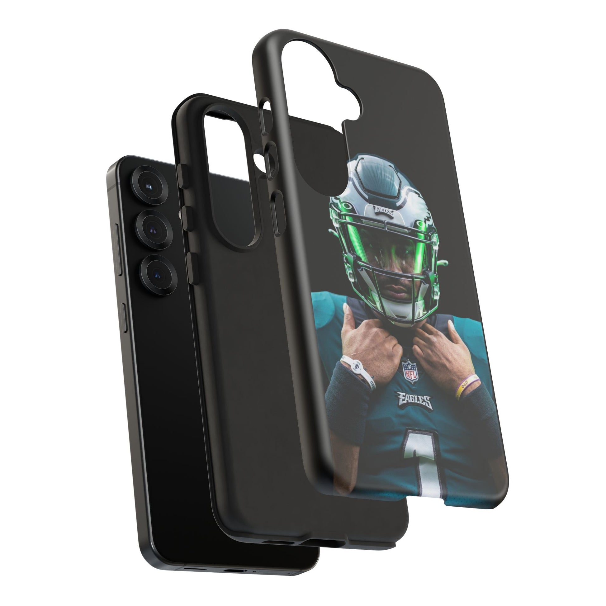 Eagles Football Jalen Hurts Tough Cases for iPhones, Samsung, and Pixel