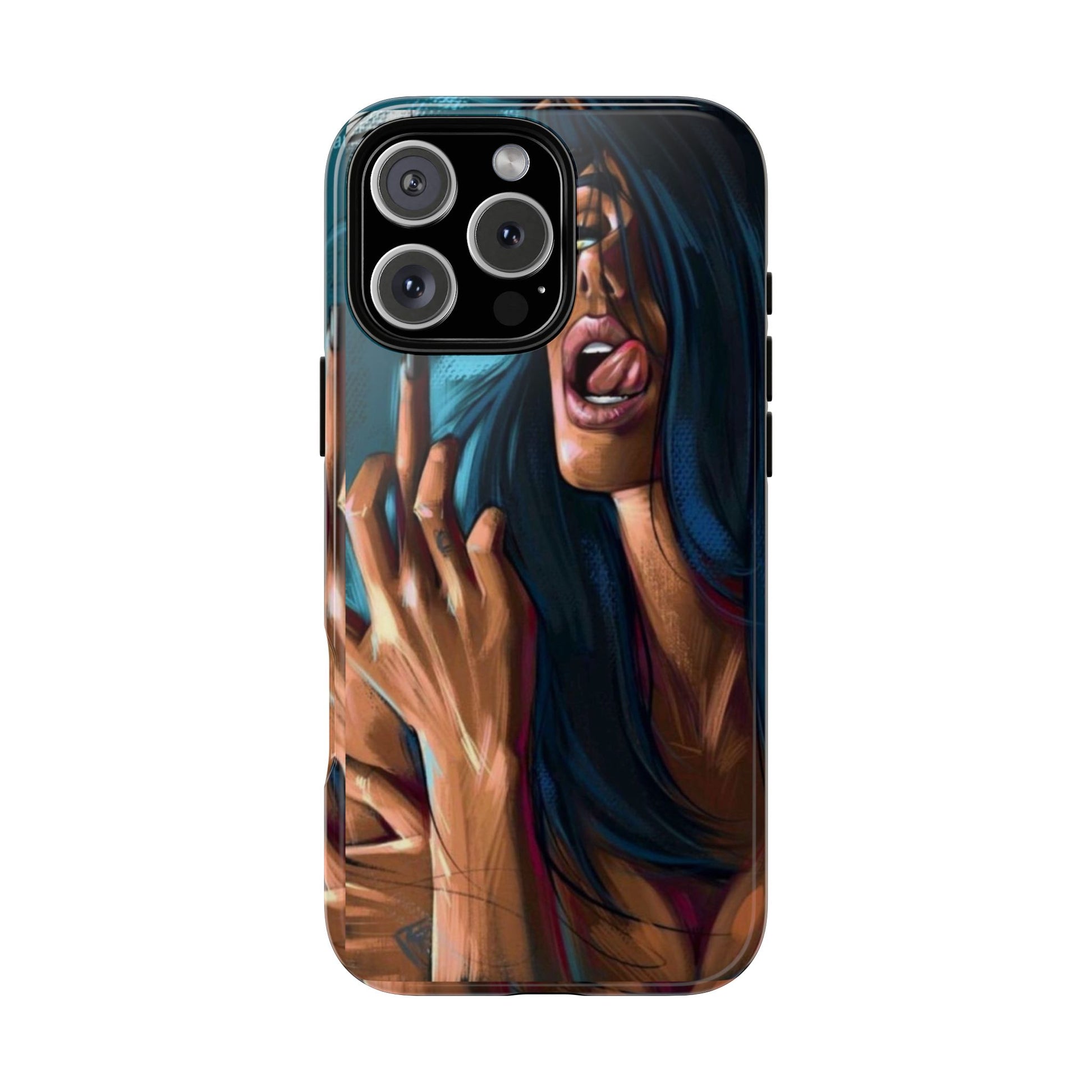 Tough Girl Theme Urban Design Cases for iPhones, Samsung, and Pixel