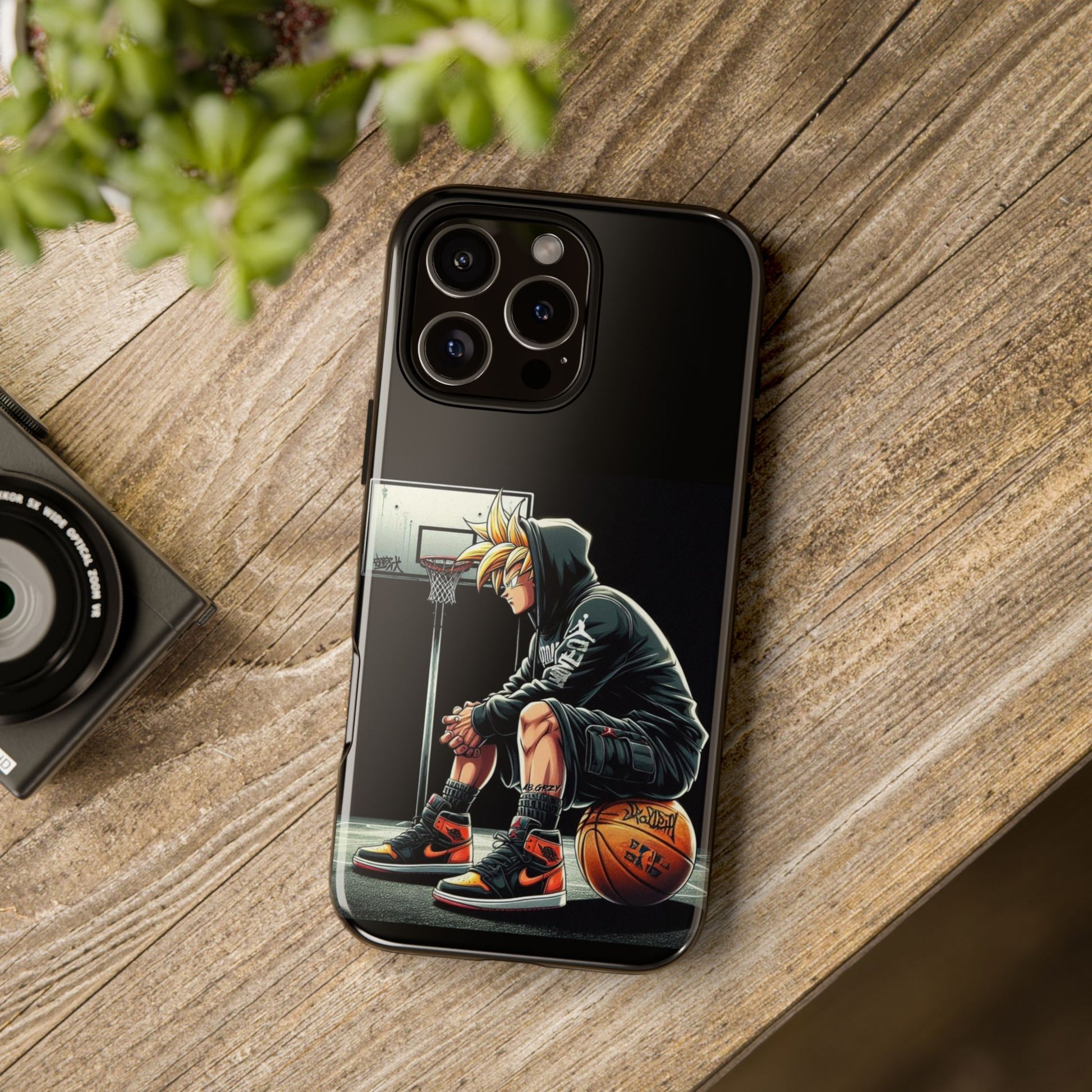Son Goku Basketball Tough Cases for iPhones, Samsung, and Pixel