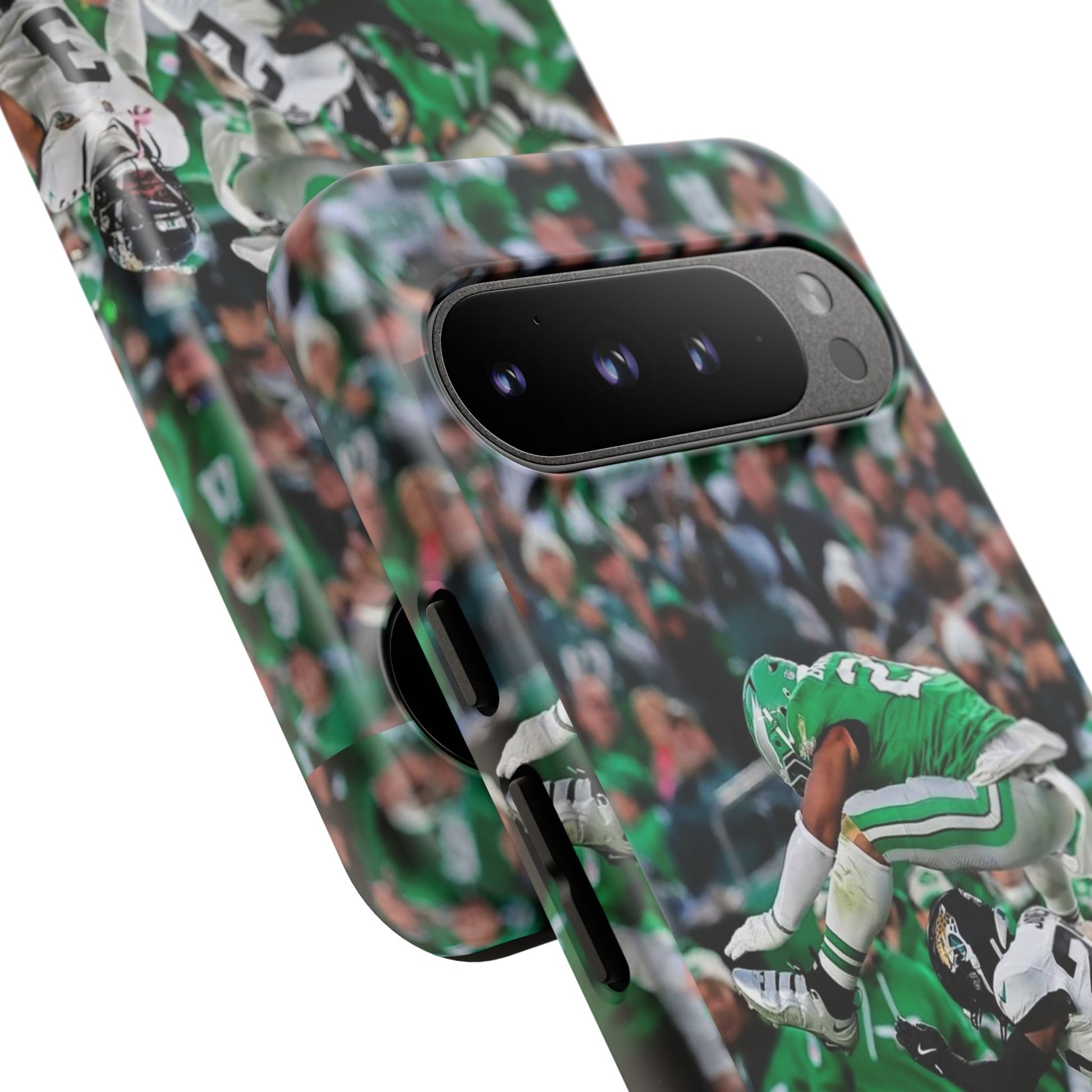 Saquon Barkley The Huddle Eagles Football Tough Cases for iPhones, Samsung, and Pixel