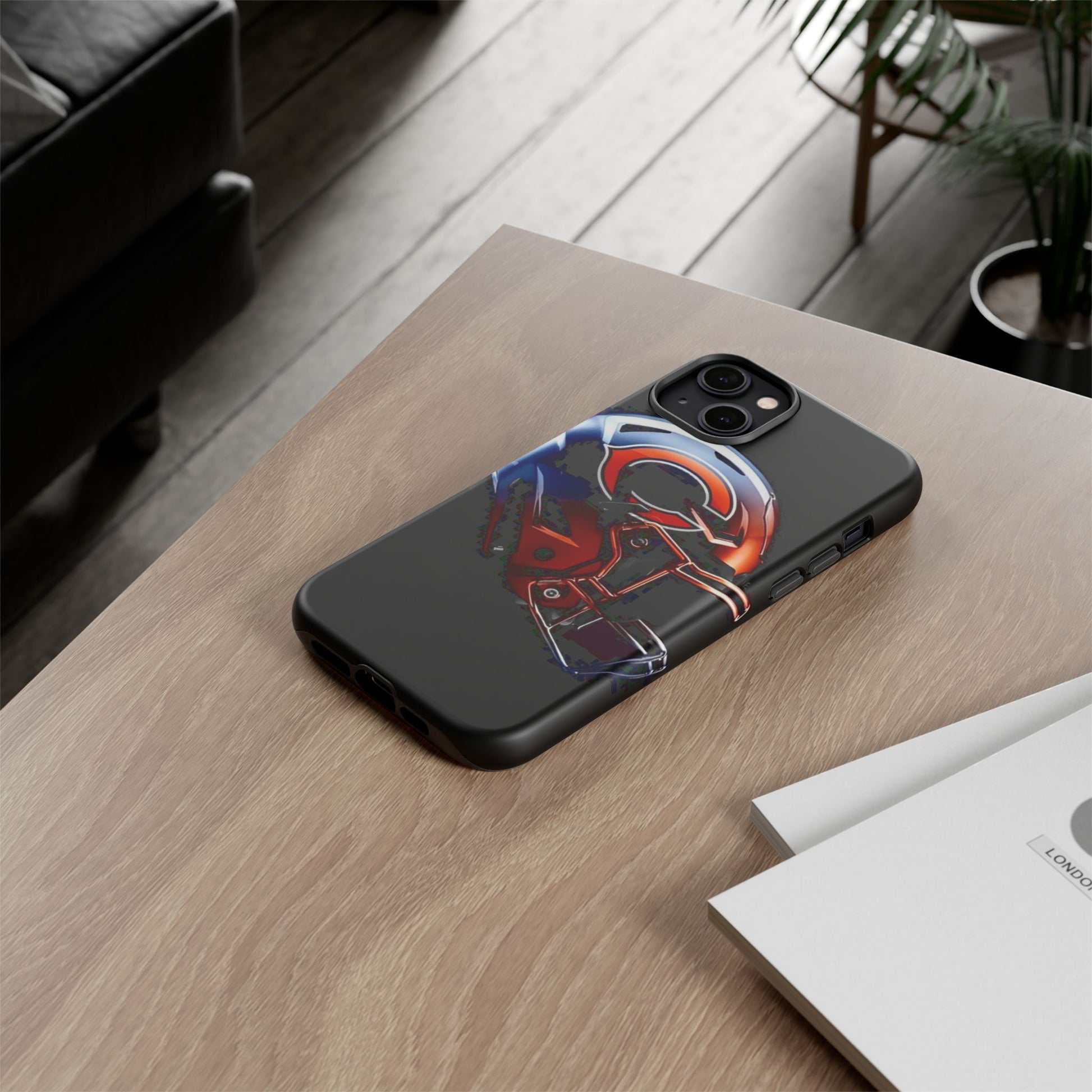 Football Helmet Chicago Bears Phone Case, Tough Cases for iPhones, Samsung, and Pixel
