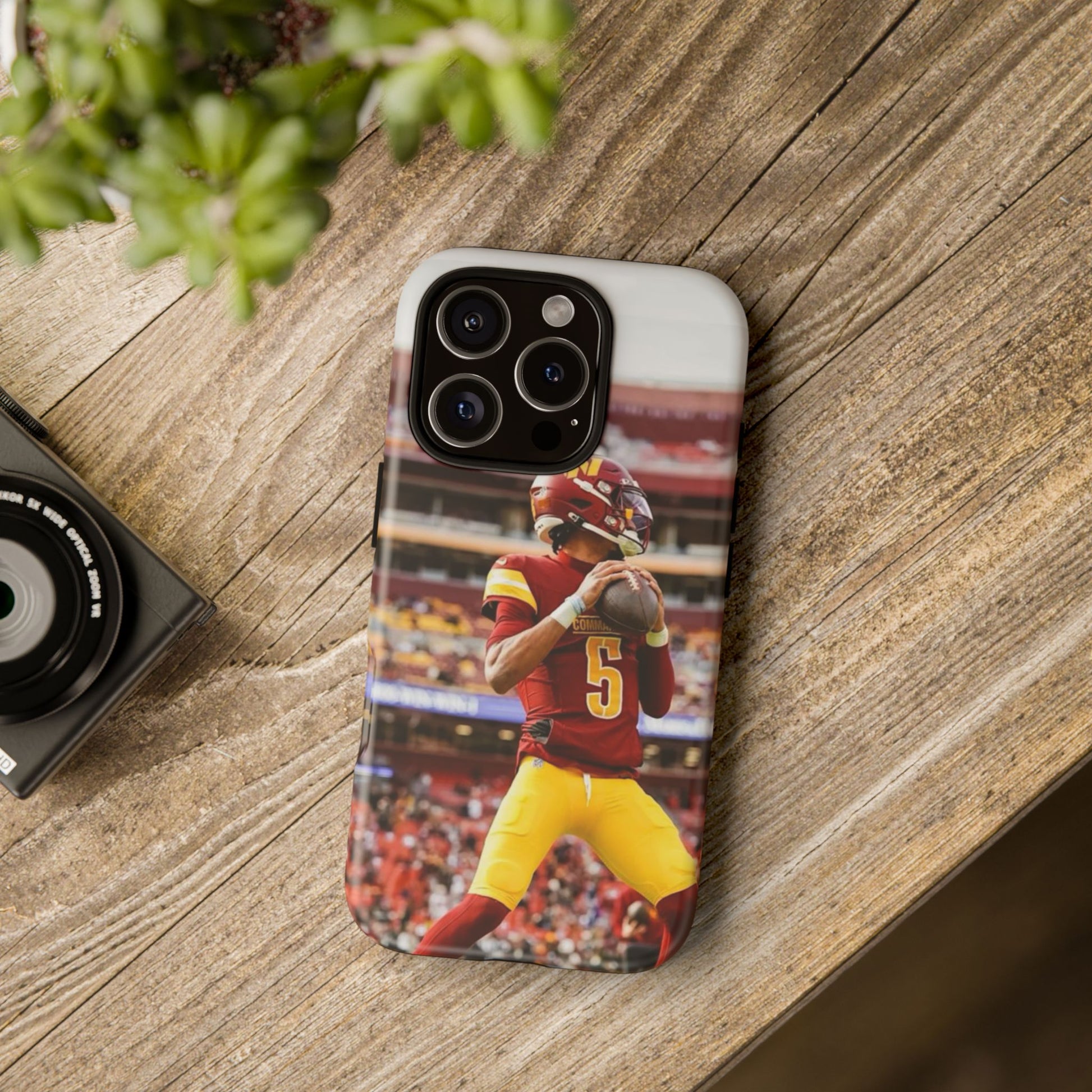 Jayden Daniels Washington Football Tough Cases for iPhones, Samsung, and Pixel