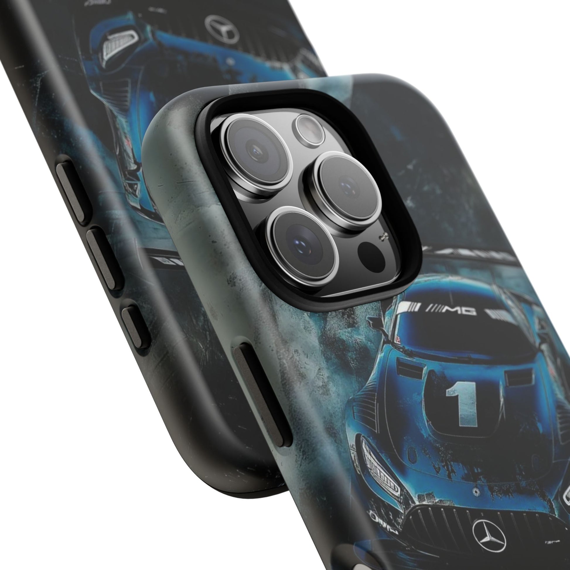 Mercedes AMG Racing Car Tough Cases for iPhones, Samsung, and Pixel