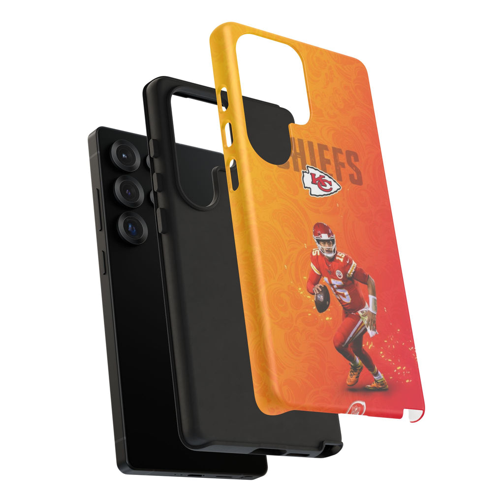Kansas City Chiefs Patrick Mahomes Football Tough Cases for iPhones, Samsung, and Pixel