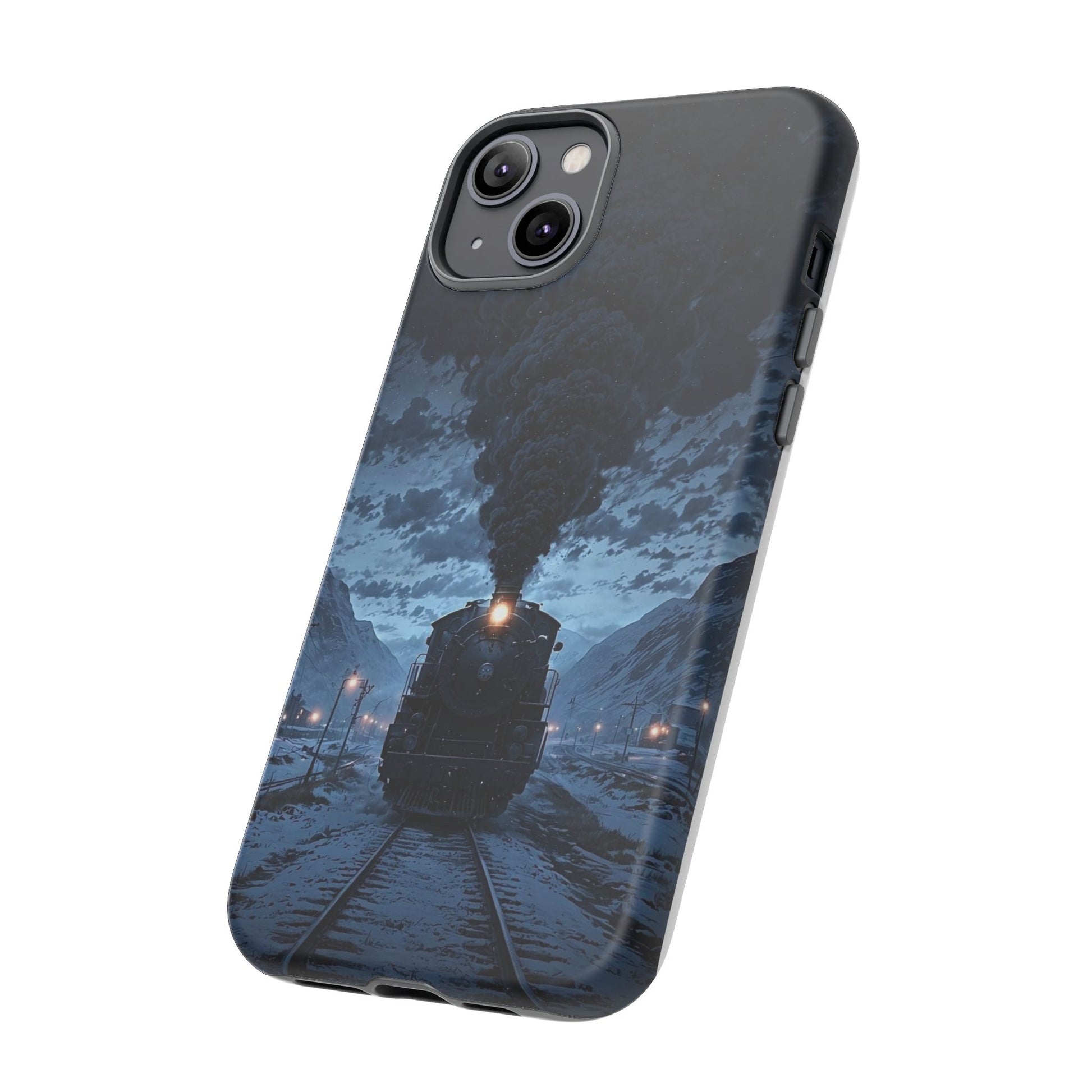 Steam Engine Train Themed Tough Cases for iPhones, Samsung, and Pixel