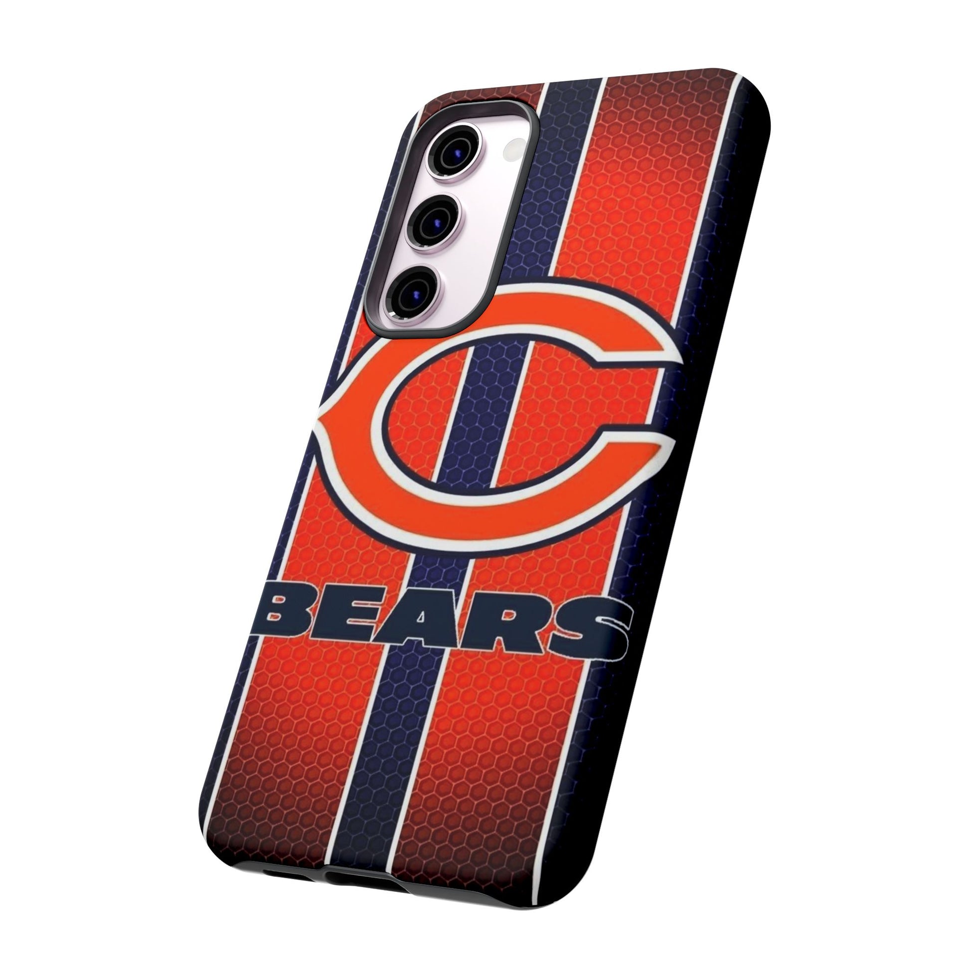 Chicago Bears Stripes Football Phone Case, Tough Cases for iPhones, Samsung, and Pixel