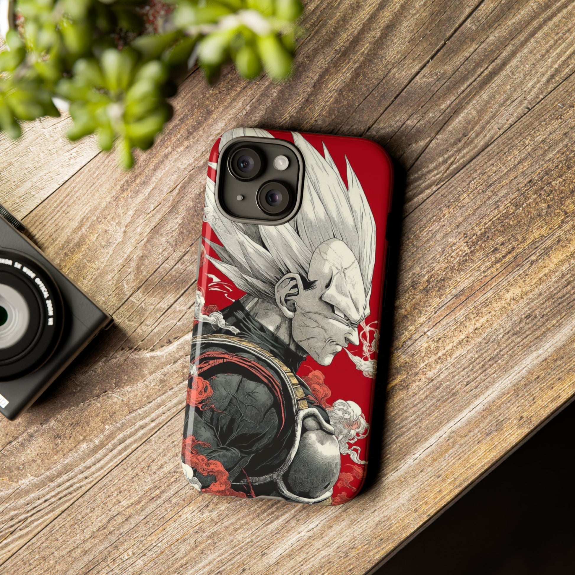 Dragon Ball Z Vegeta Anime Tough Cases for iPhones, Samsung, and Pixel