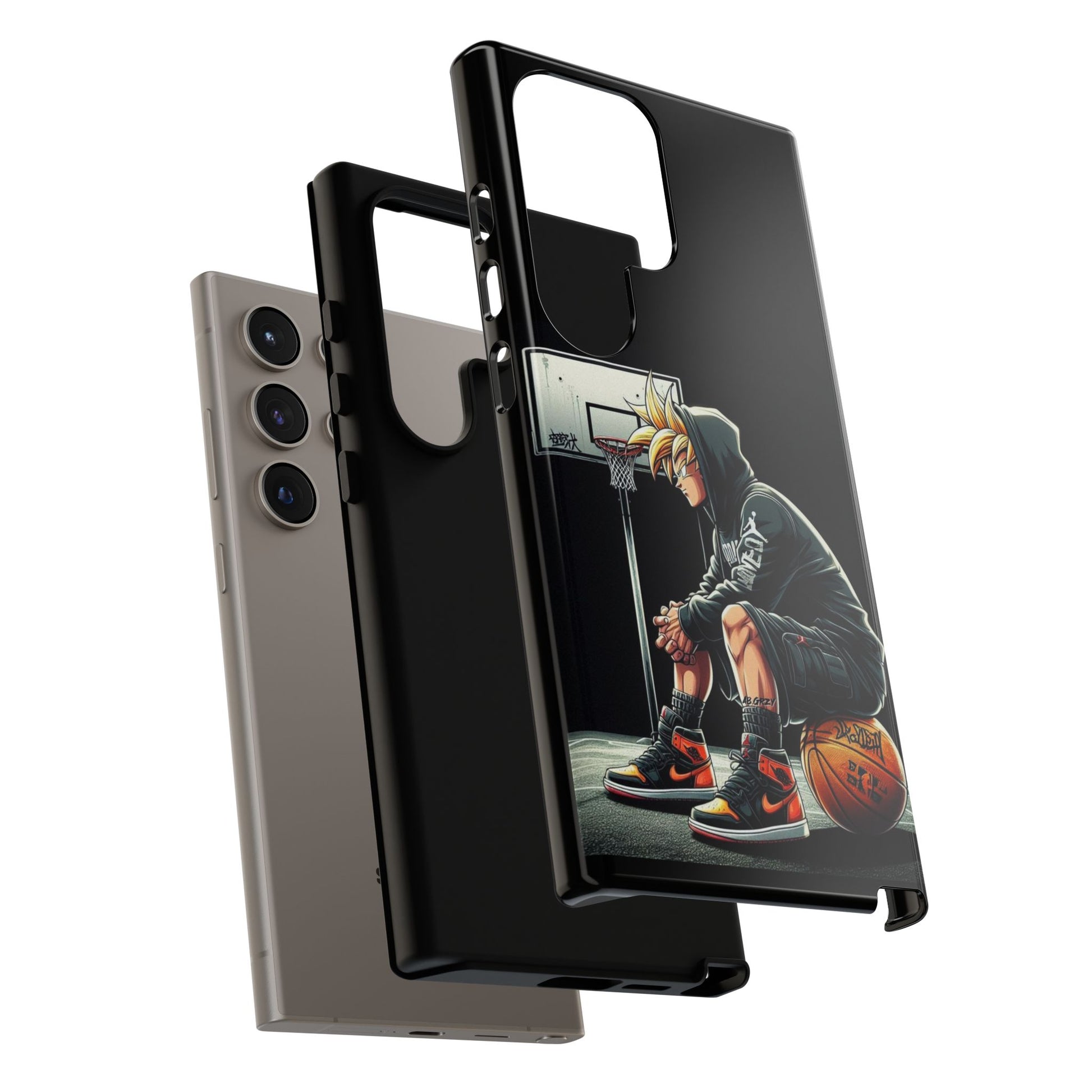 Son Goku Basketball Tough Cases for iPhones, Samsung, and Pixel