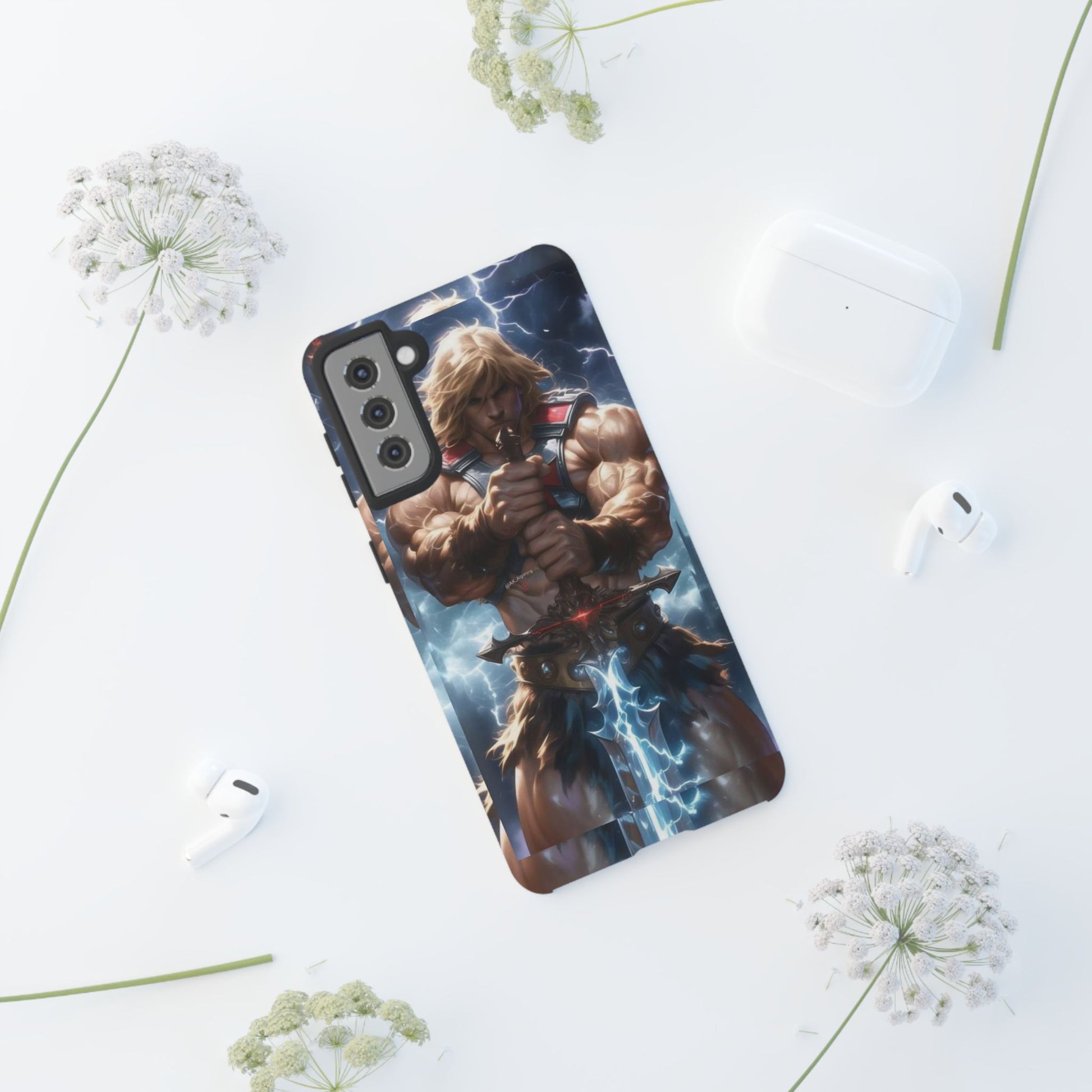 He-Man Masters of the Universe Tough Cases for iPhones, Samsung, and Pixel