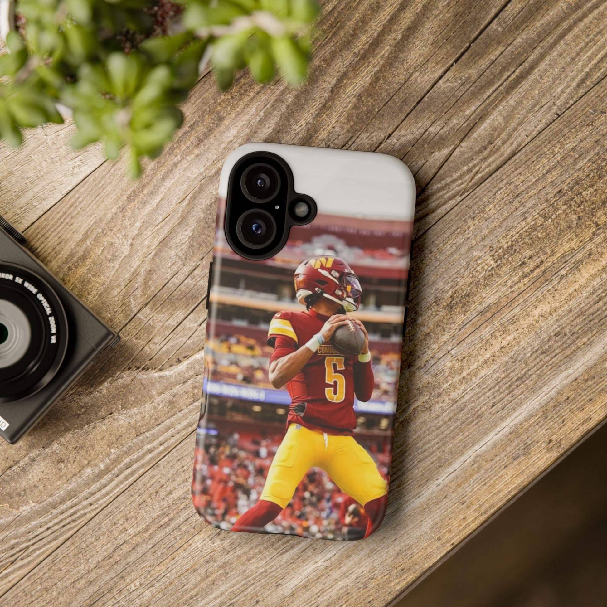 Jayden Daniels Washington Football Tough Cases for iPhones, Samsung, and Pixel