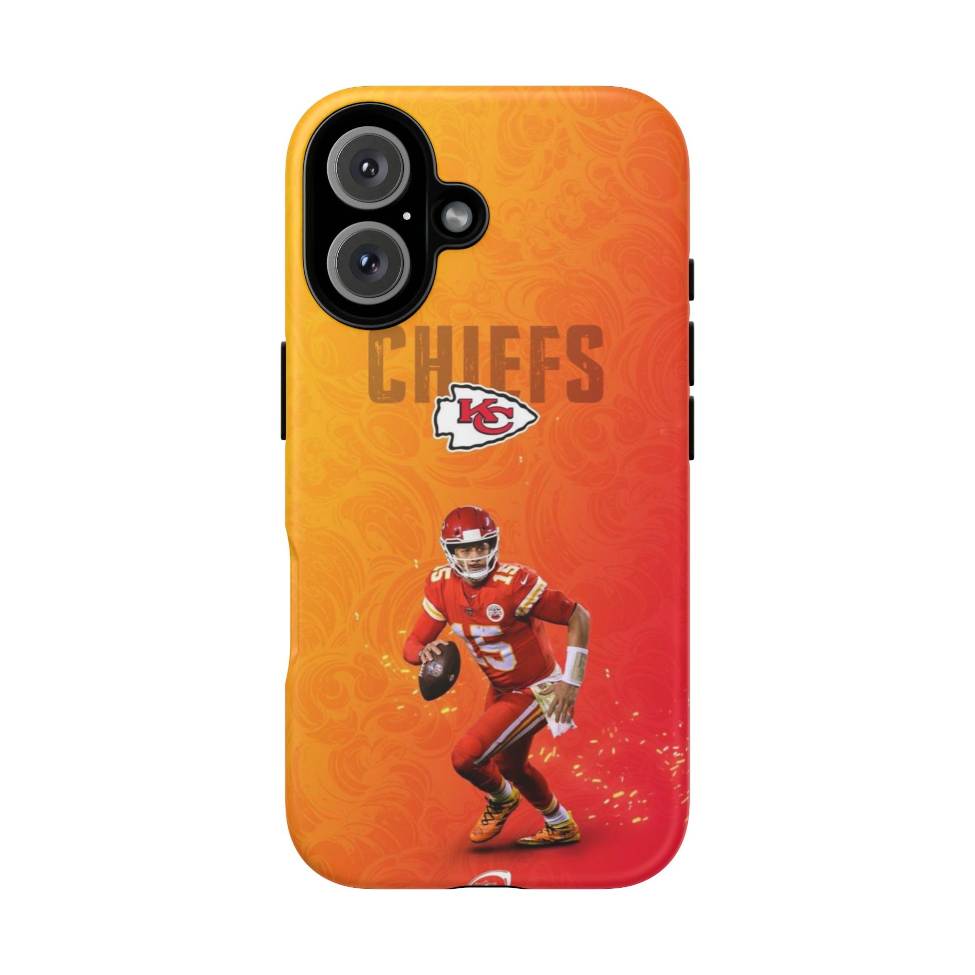 Kansas City Chiefs Patrick Mahomes Football Tough Cases for iPhones, Samsung, and Pixel