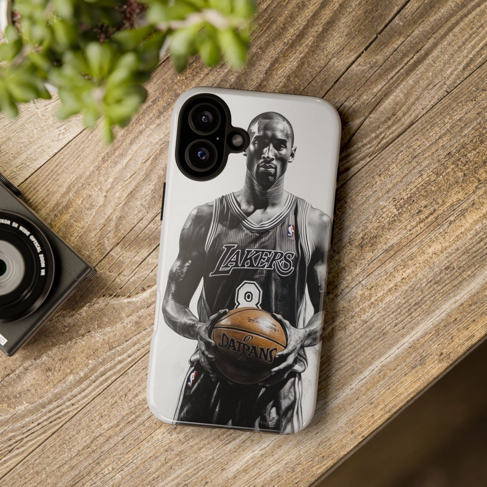 Kobe Basketball Art Tough Cases for iPhones, Samsung, and Pixel