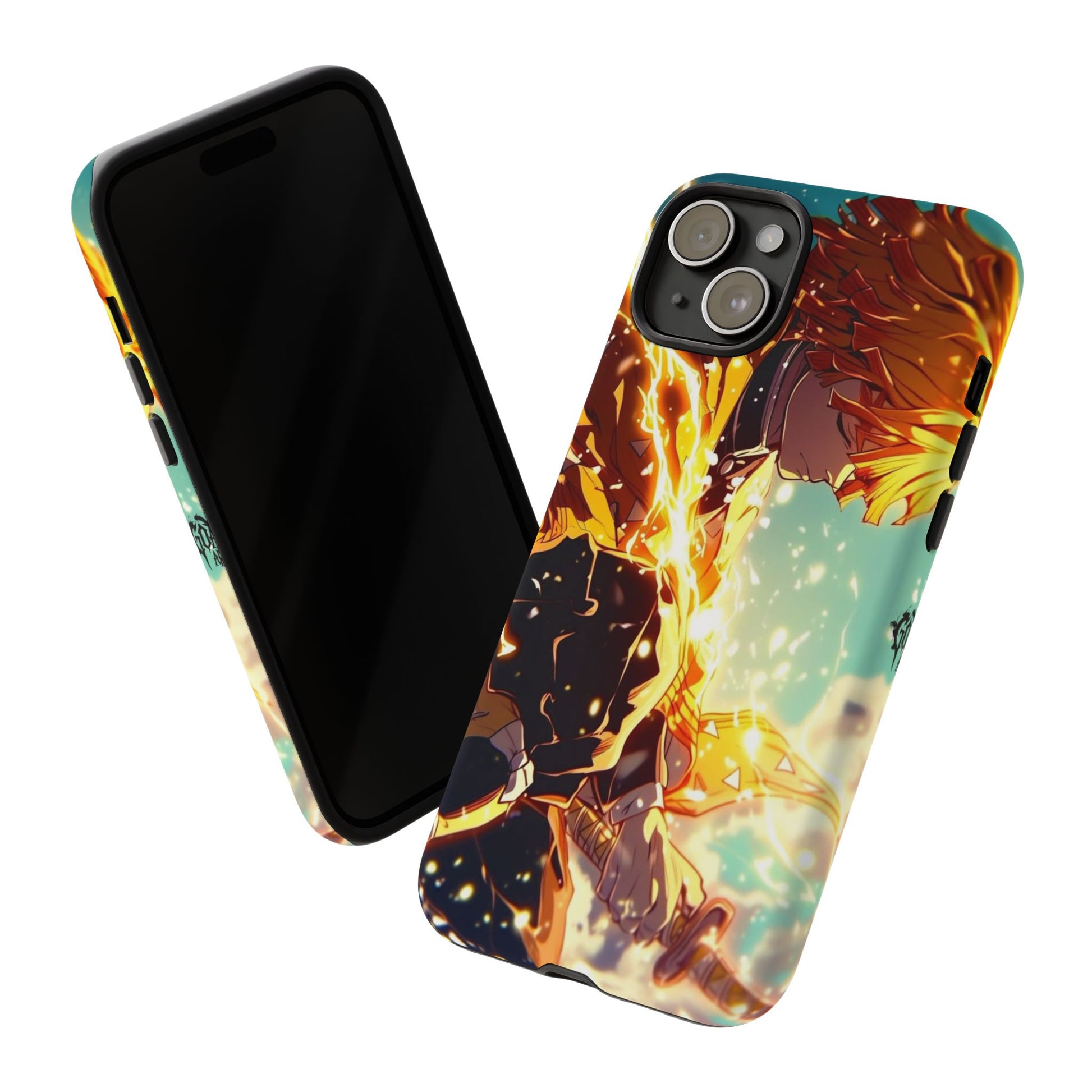 Demon Slayer Zenitsu Anime Theme Phone Case, Tough Cases for iPhones, Samsung, and Pixel