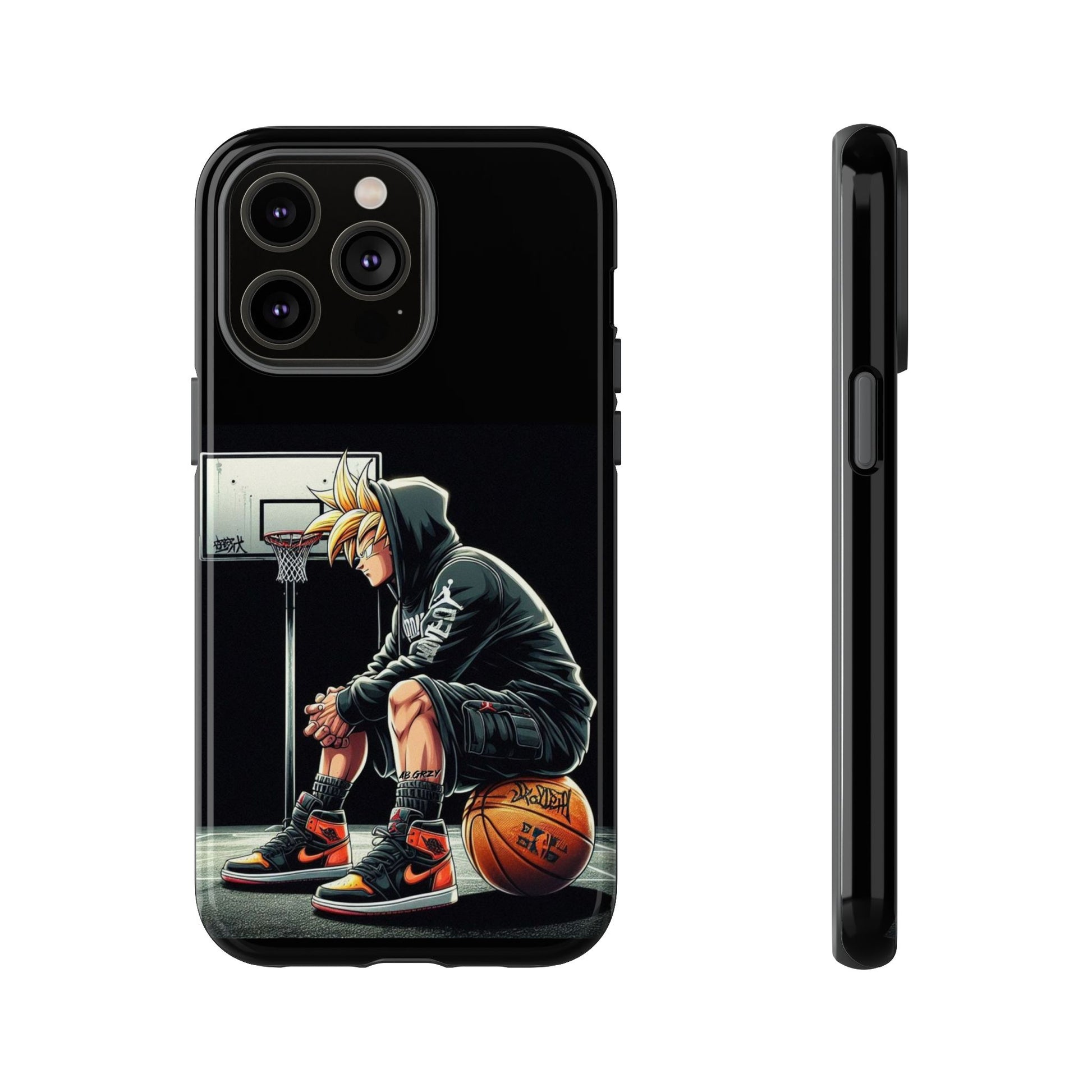 Son Goku Basketball Tough Cases for iPhones, Samsung, and Pixel