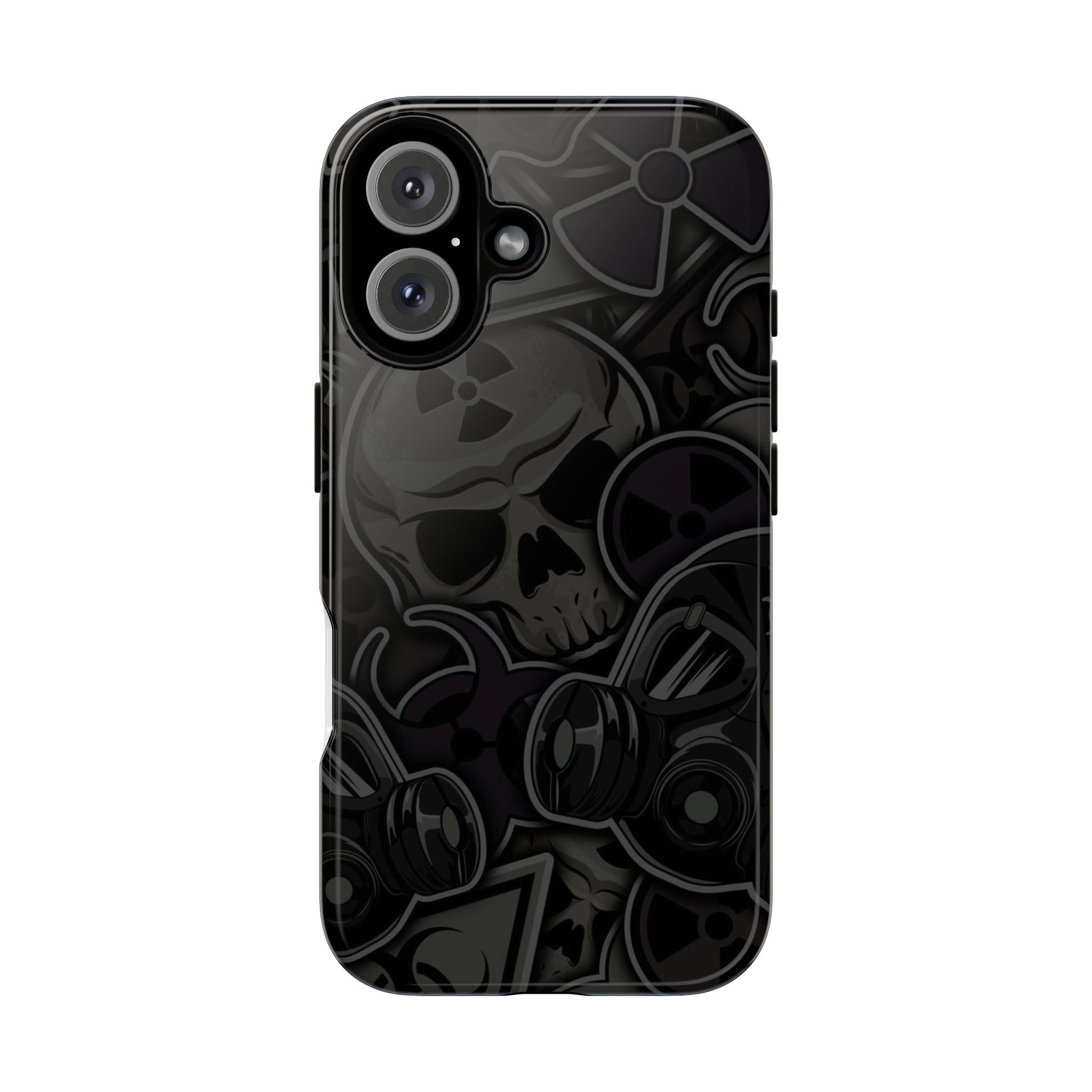 Tough Cases Phone Case, Edgy Skull Design Phone Cover, Gothic Cell Phone Shell
