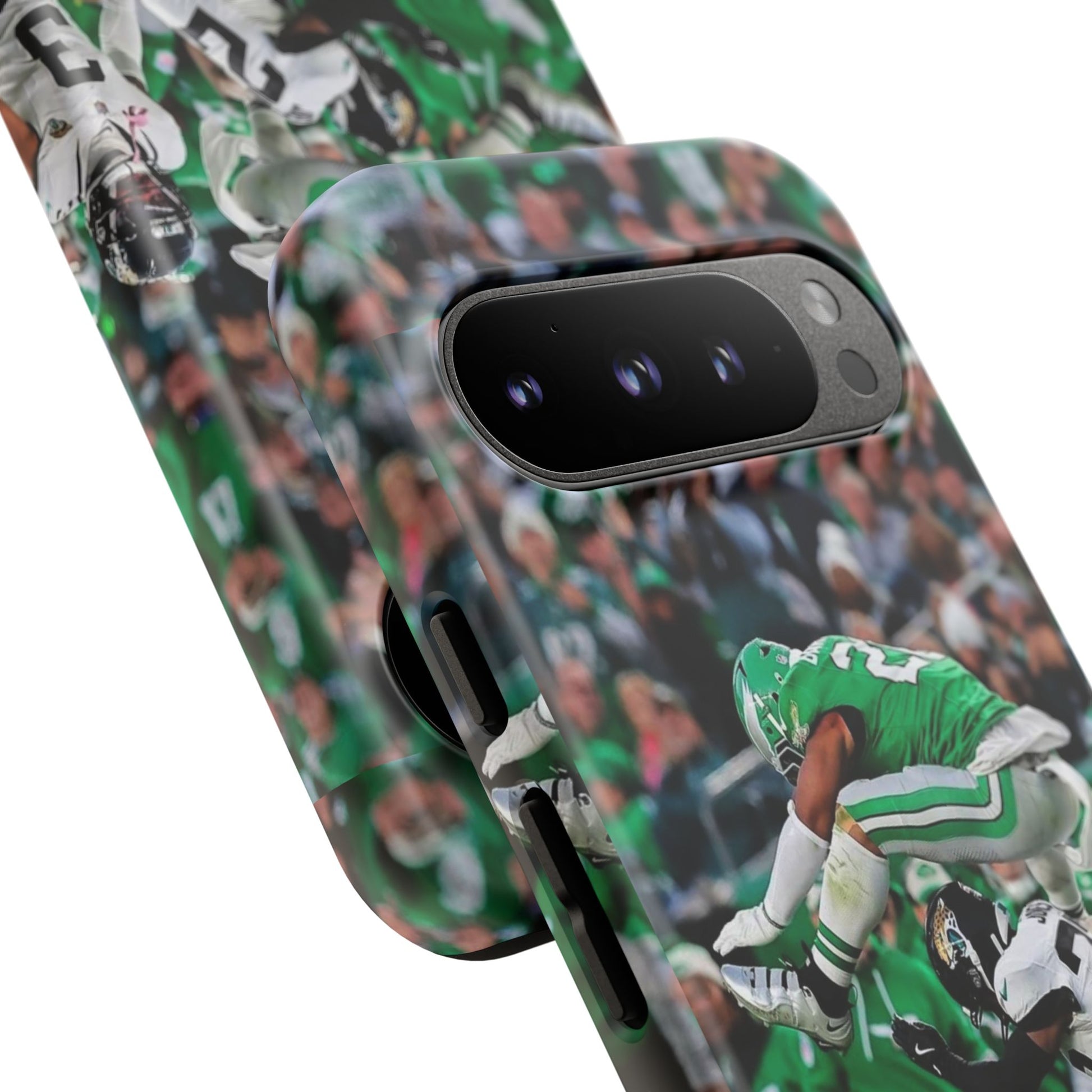Saquon Barkley The Huddle Eagles Football Tough Cases for iPhones, Samsung, and Pixel