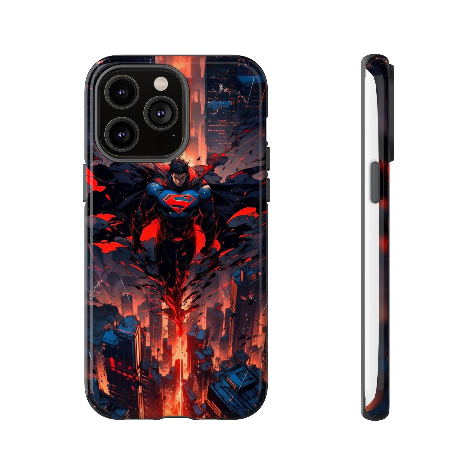 Anime Superman Tough Cases for iPhones, Samsung, and Pixel