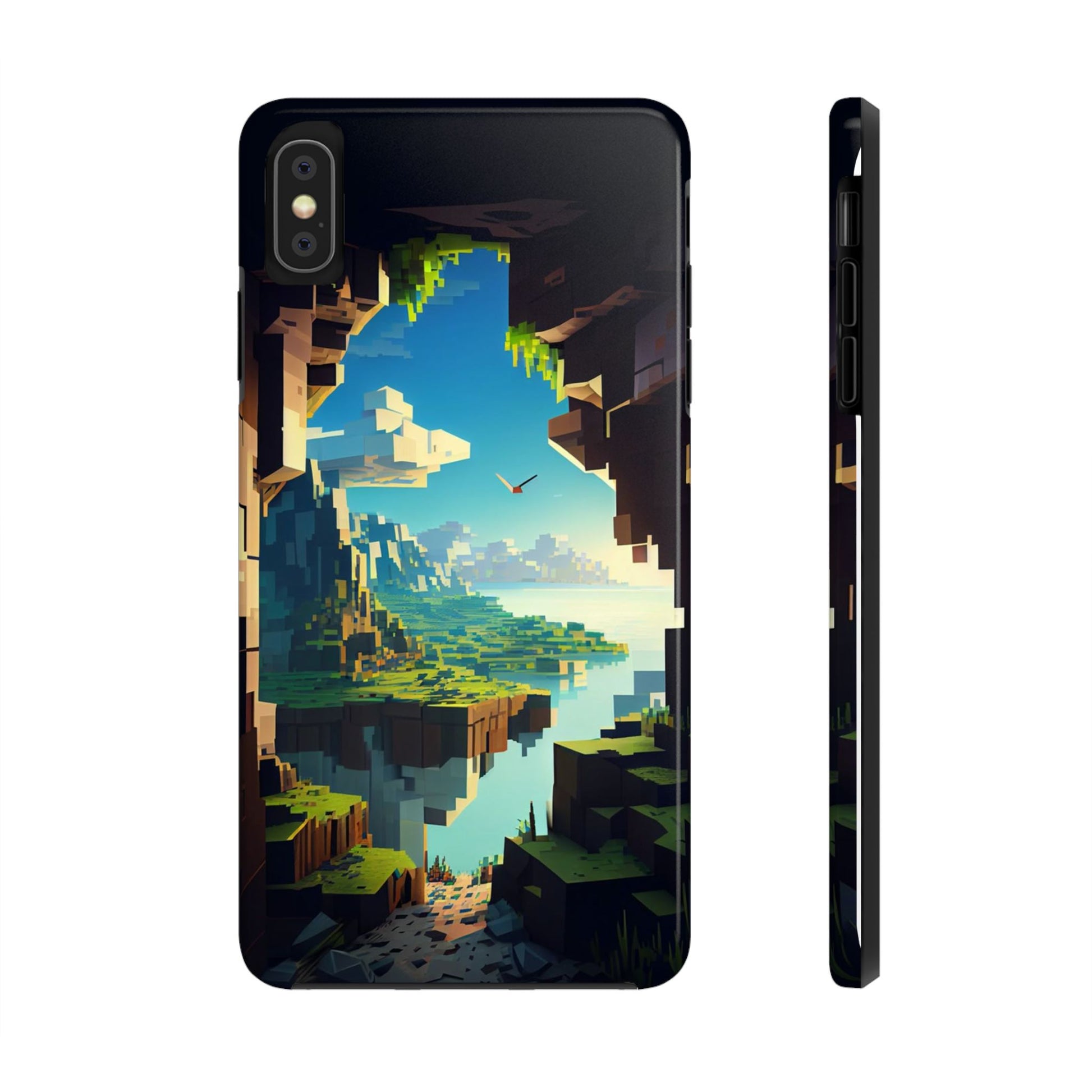 World of Minecraft Tough Phone Cases for Iphones & Samsung Phones Durable