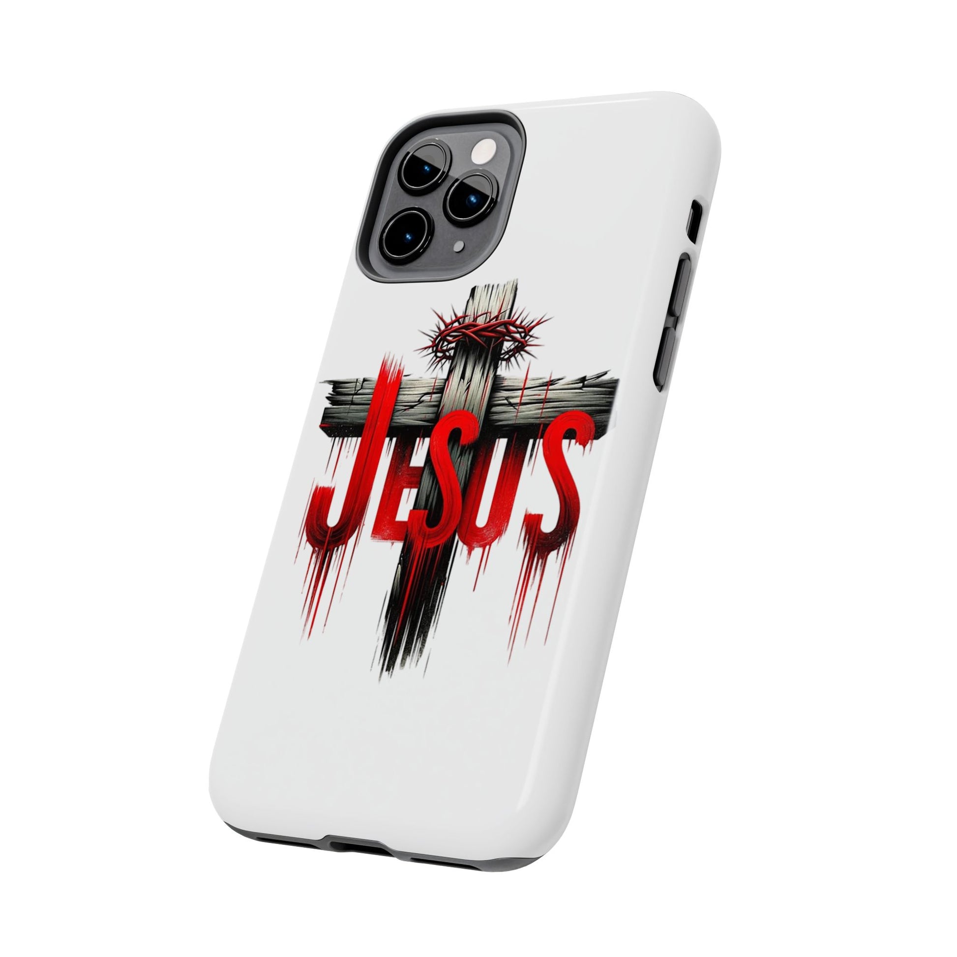 Jesus Cross and Crown Christian Theme Phone Cases for iPhones & Samsung Phones