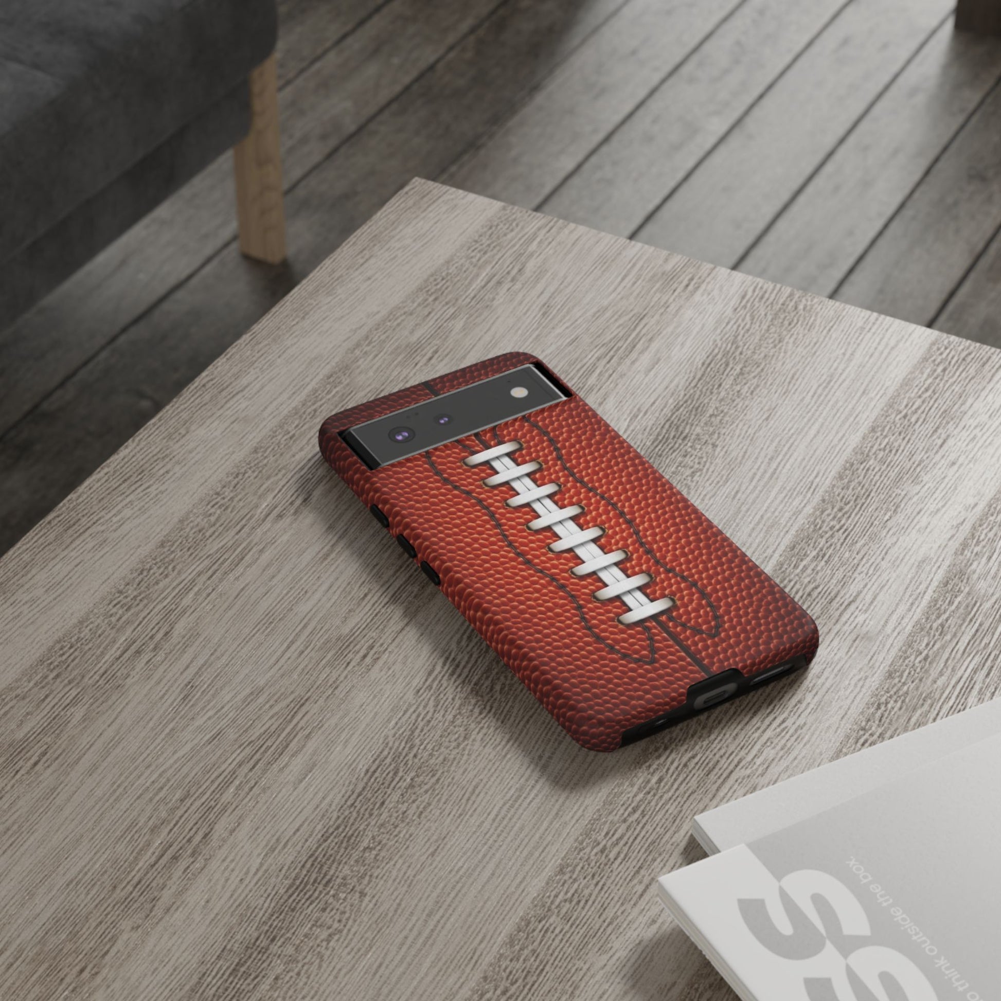 Football Pigskin Print Tough Cases for iPhones, Samsung, and Pixel