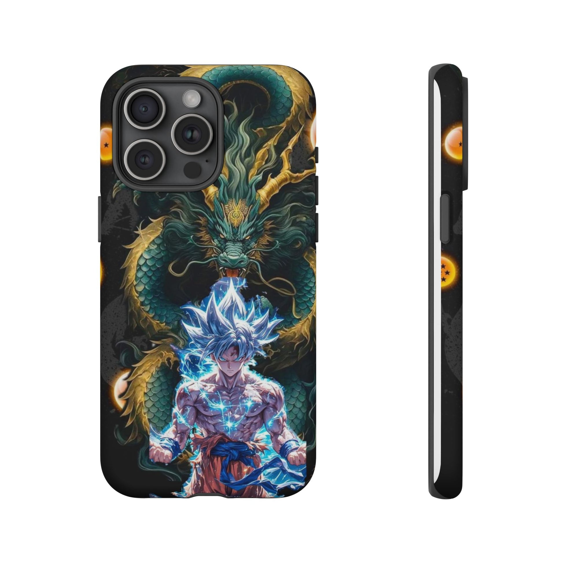 Anime Goku x Shenron Dragonball Z Tough Cases for iPhones, Samsung, and Pixel