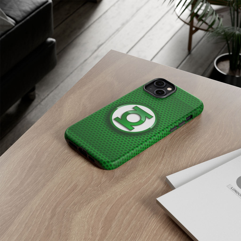 Green Lantern Logo Phone Case, Tough Cases, DC Case for iPhones, Samsung, and Pixel