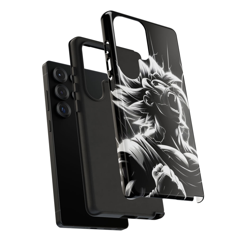 Anime Saiyan Rage Dragon ball Z Tough Cases for iPhones, Samsung, and Pixel