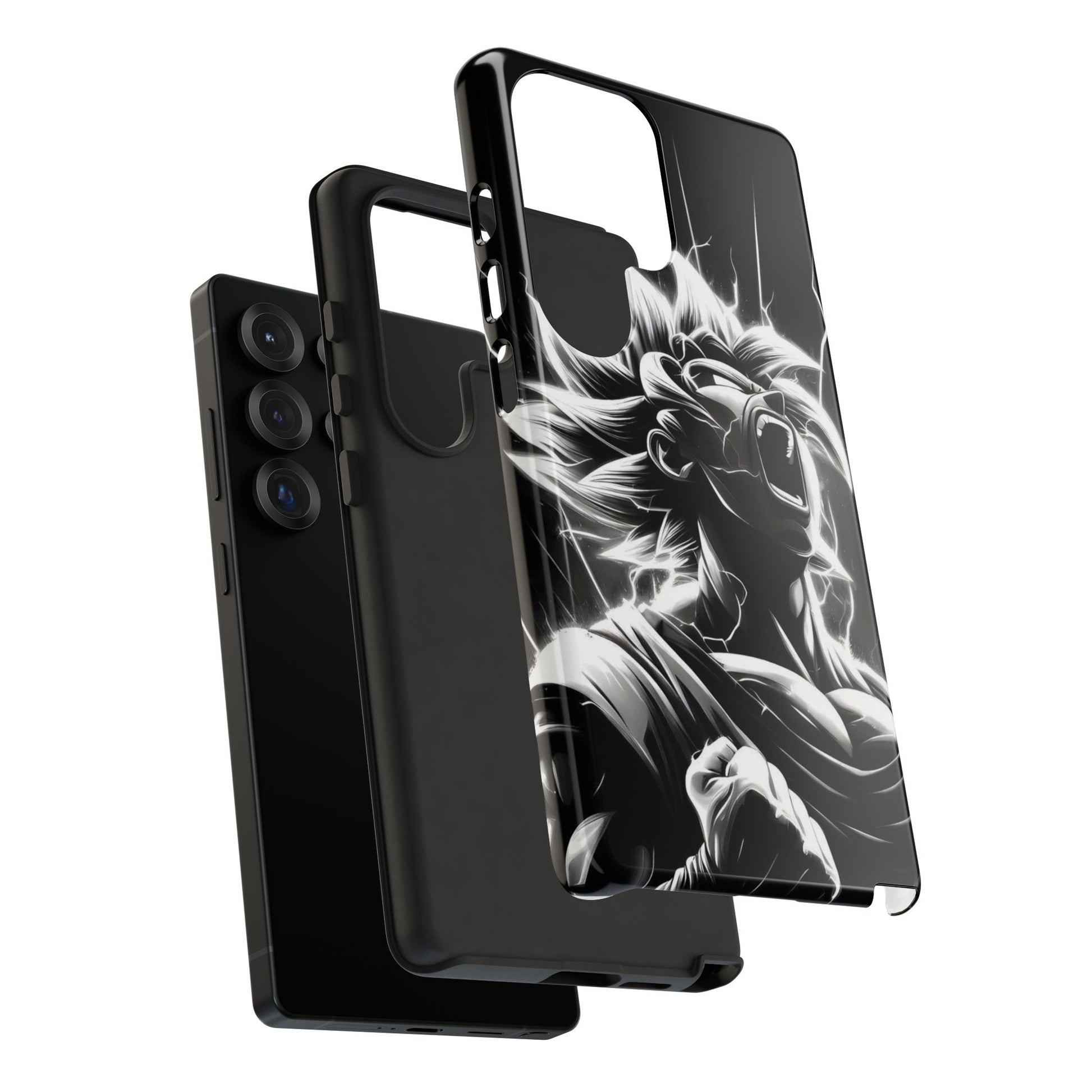 Anime Saiyan Rage Dragon ball Z Tough Cases for iPhones, Samsung, and Pixel