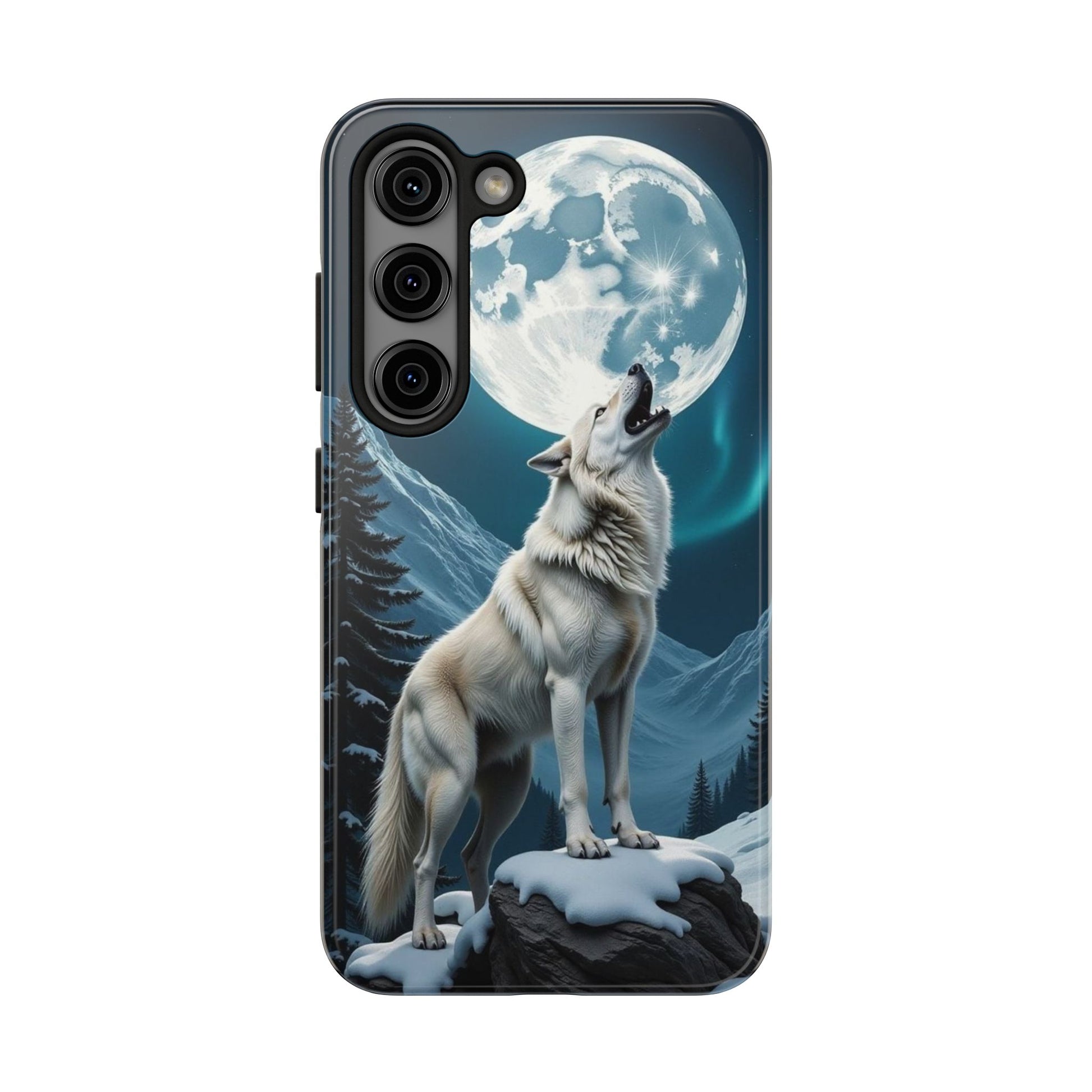 Howling Wolf Theme Phone Cases for iPhones & Samsung Phones