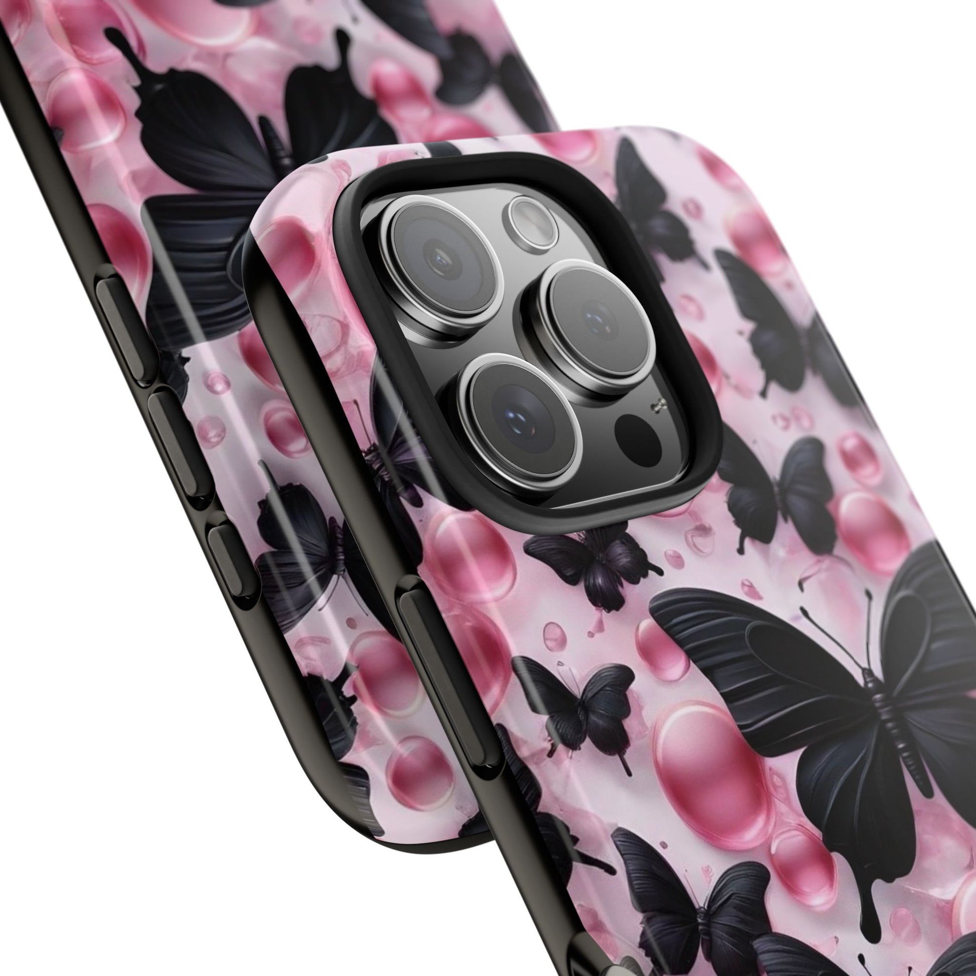 Pearls and Butterflies Theme Phone Cases for iPhones & Samsung Phones