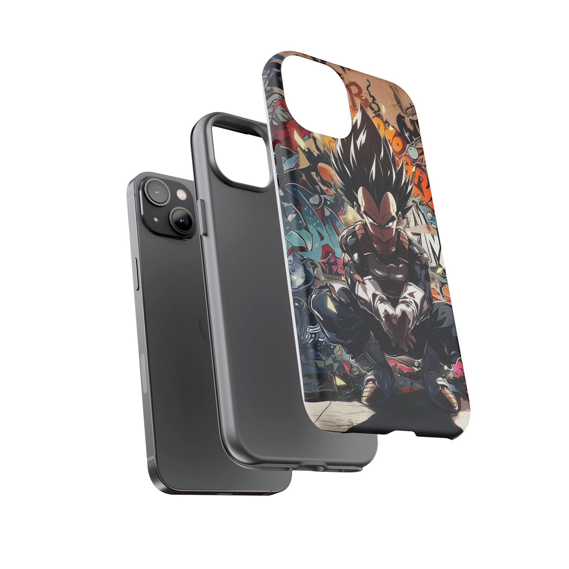 Anime Vegeta Dragon ball Z Tough Cases for iPhones, Samsung, and Pixel