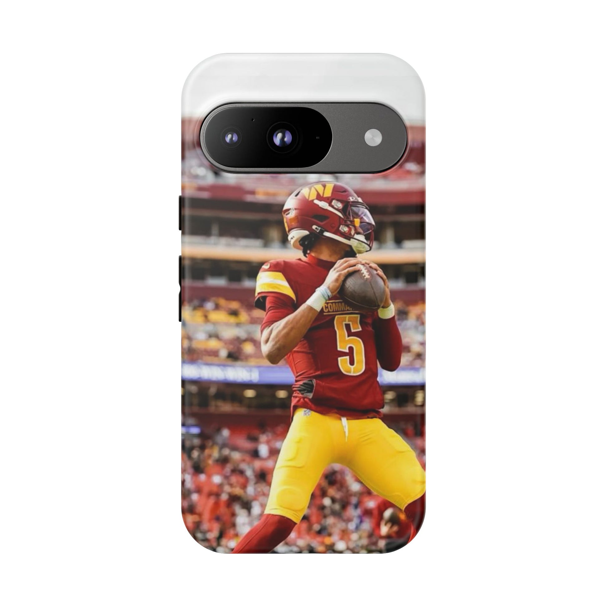 Jayden Daniels Washington Football Tough Cases for iPhones, Samsung, and Pixel