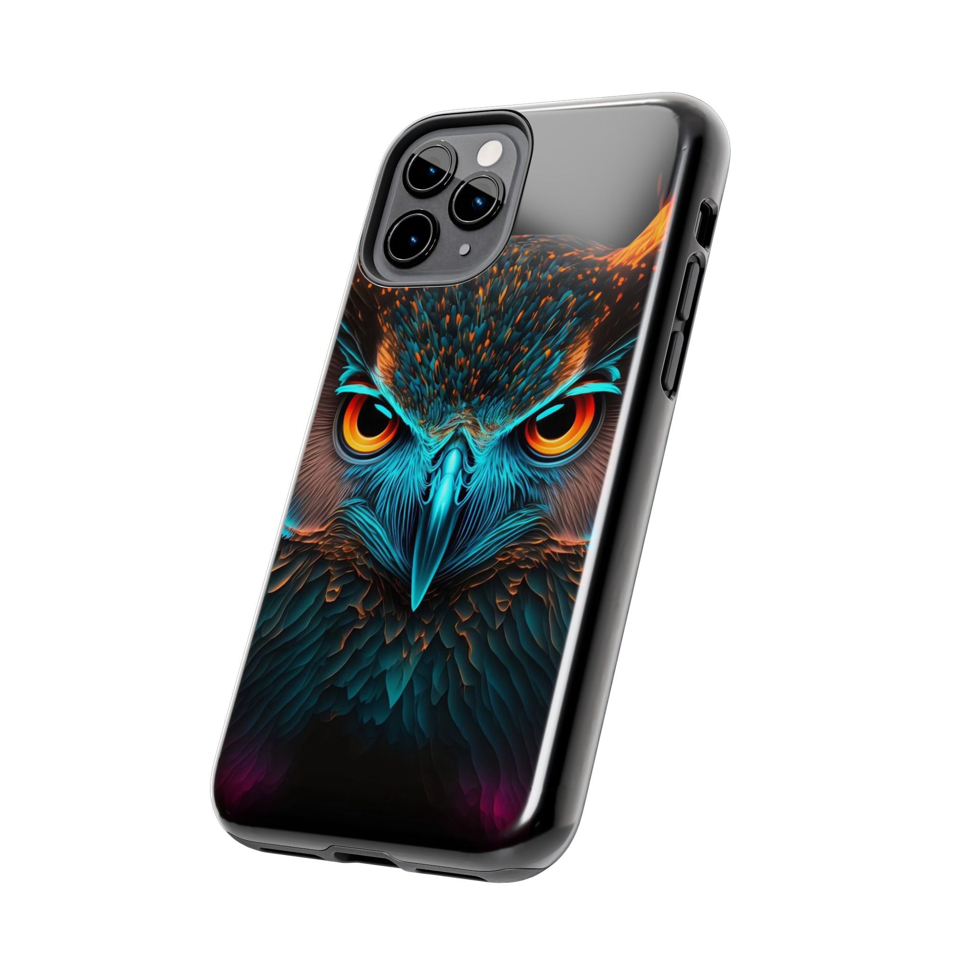 Neon Owl Theme Phone Cases for iPhones & Samsung Phones