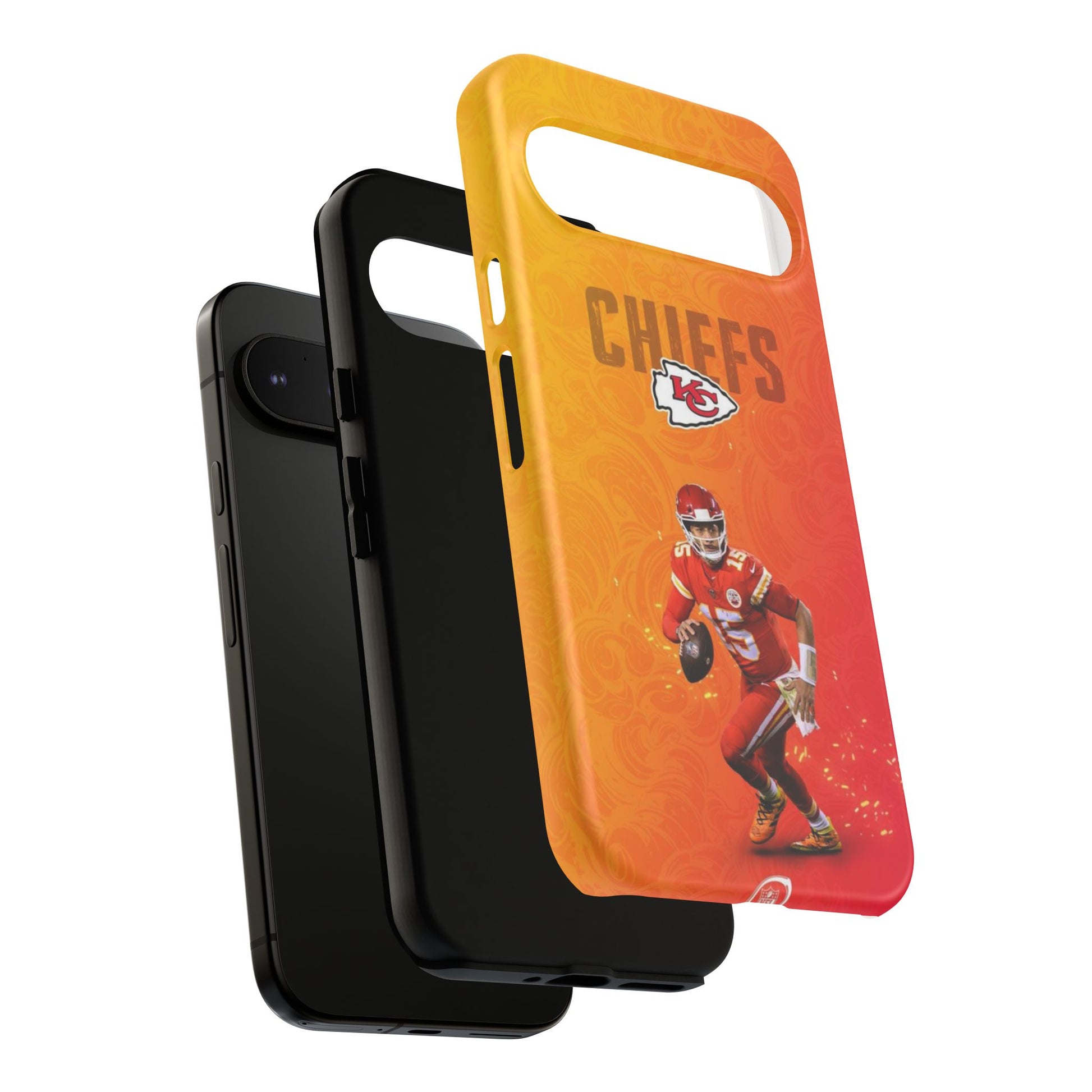 Kansas City Chiefs Patrick Mahomes Football Tough Cases for iPhones, Samsung, and Pixel
