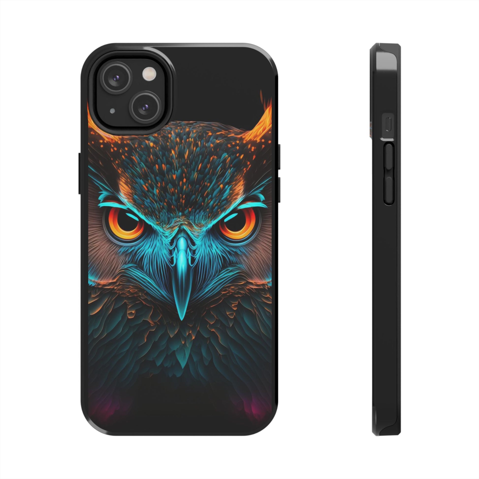Neon Owl Theme Phone Cases for iPhones & Samsung Phones