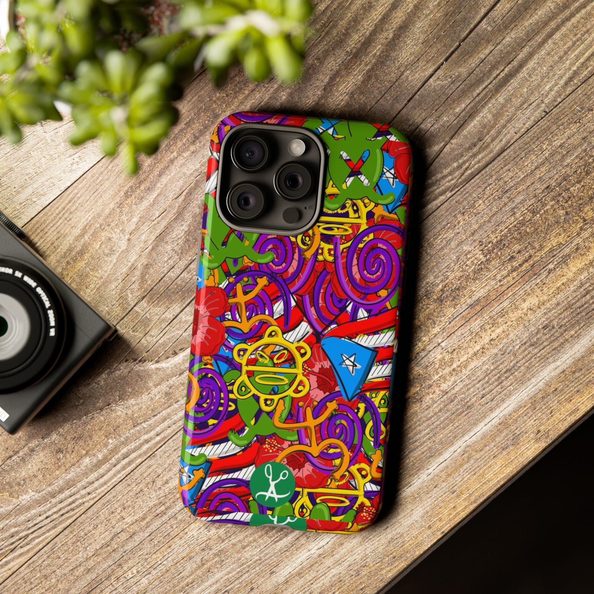 Puerto Rico Taino Tribal Art Tough Cases for iPhones, Samsung, and Pixel