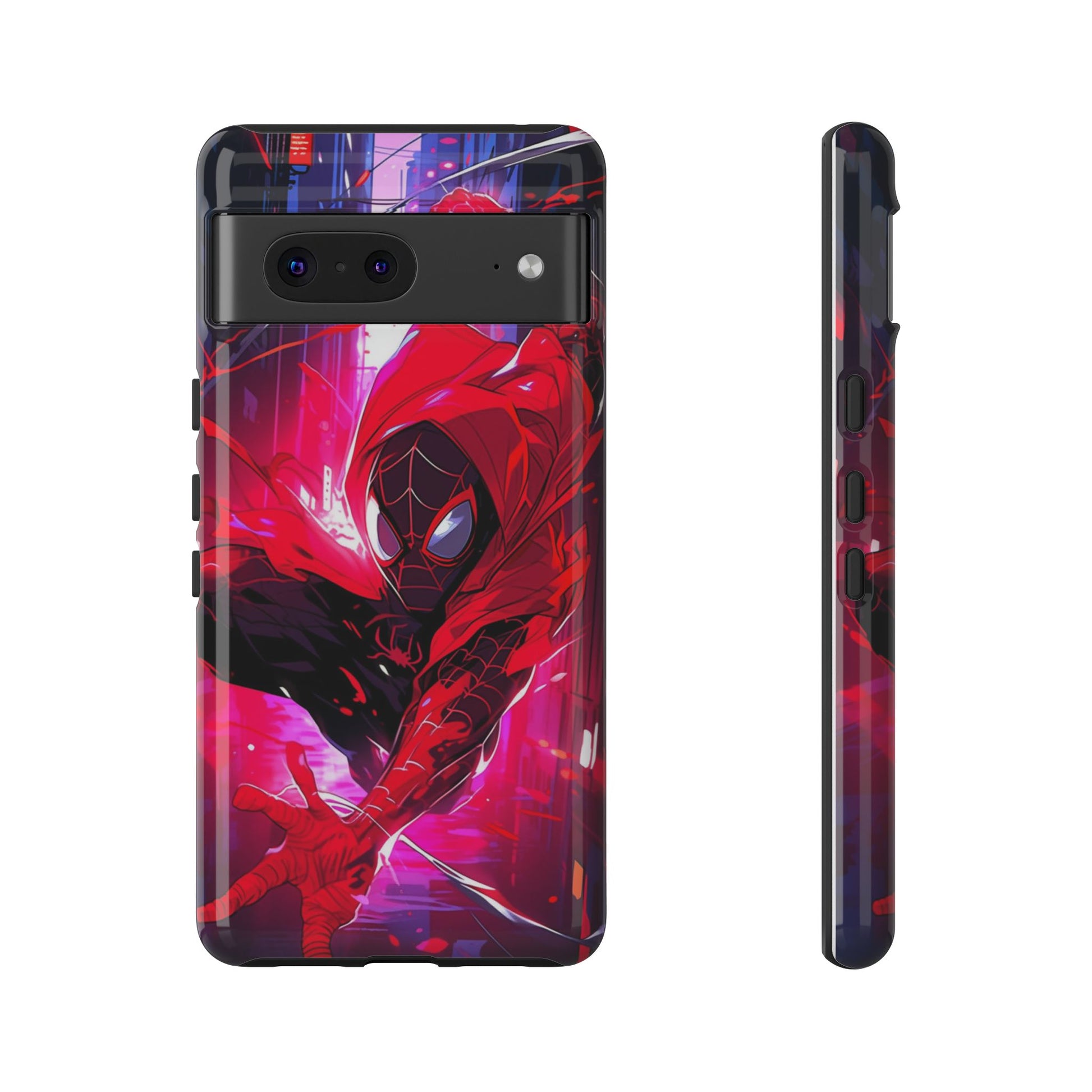 Miles Morales Spiderman Phone Case, Tough Cases for iPhones, Samsung, and Pixel